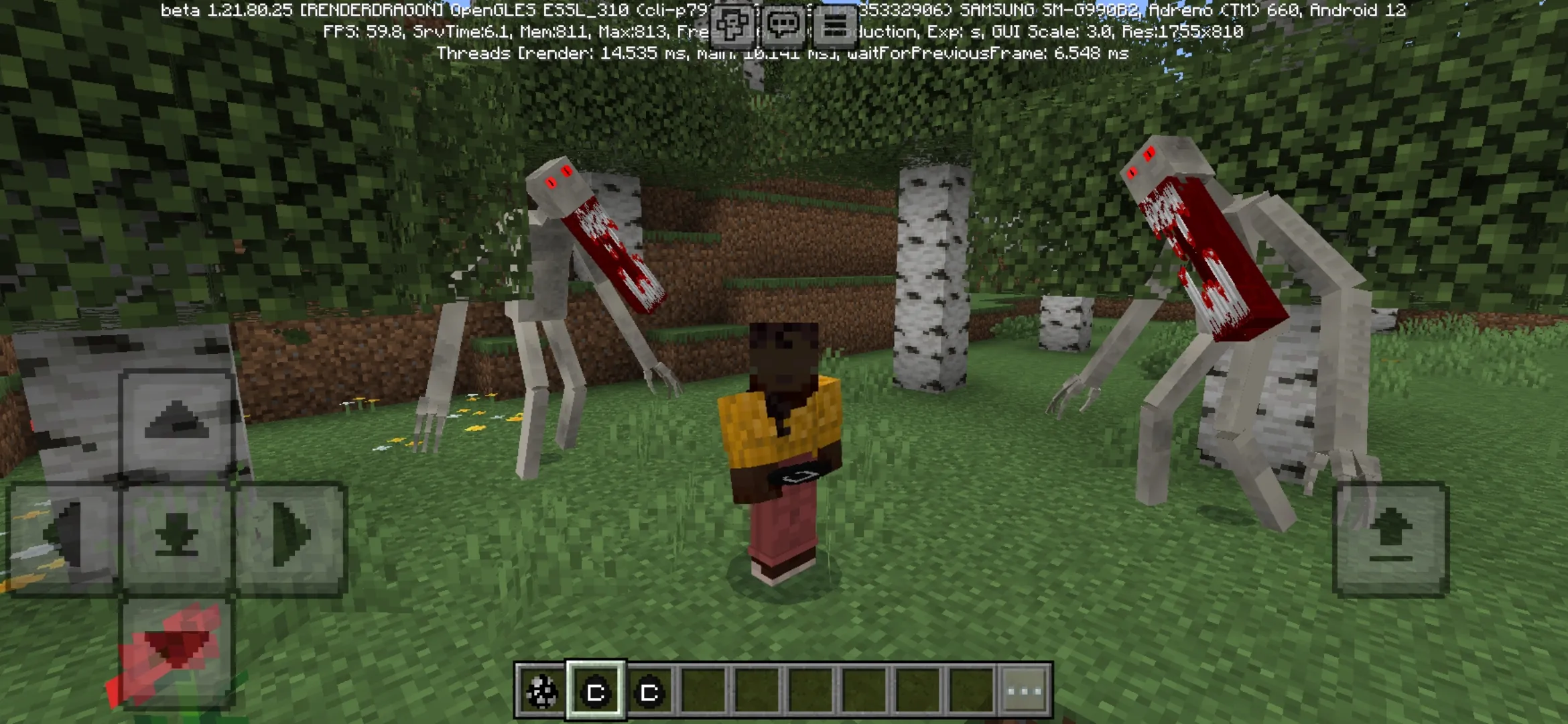 Creepy from The Man in White Mod for Minecraft PE