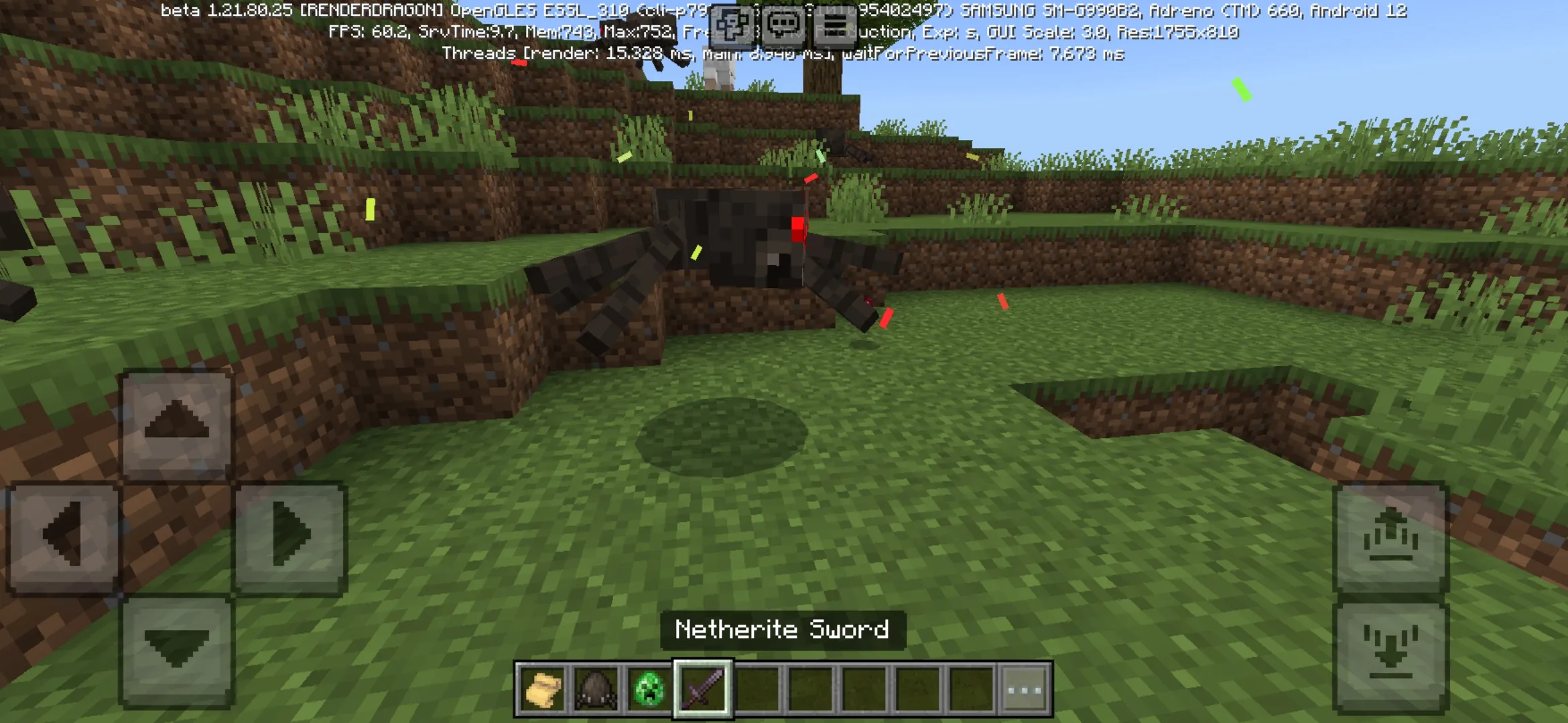 Damage Effects Mod for Minecraft PE