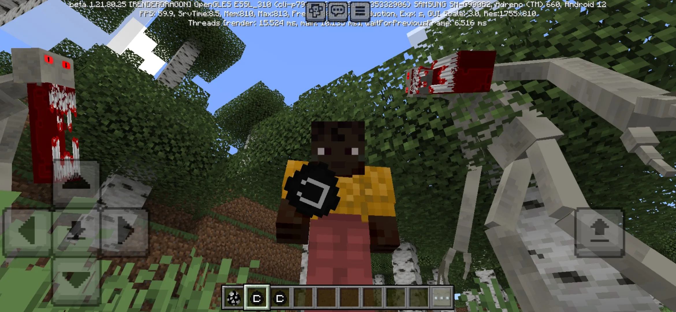 Danger from The Man in White Mod for Minecraft PE