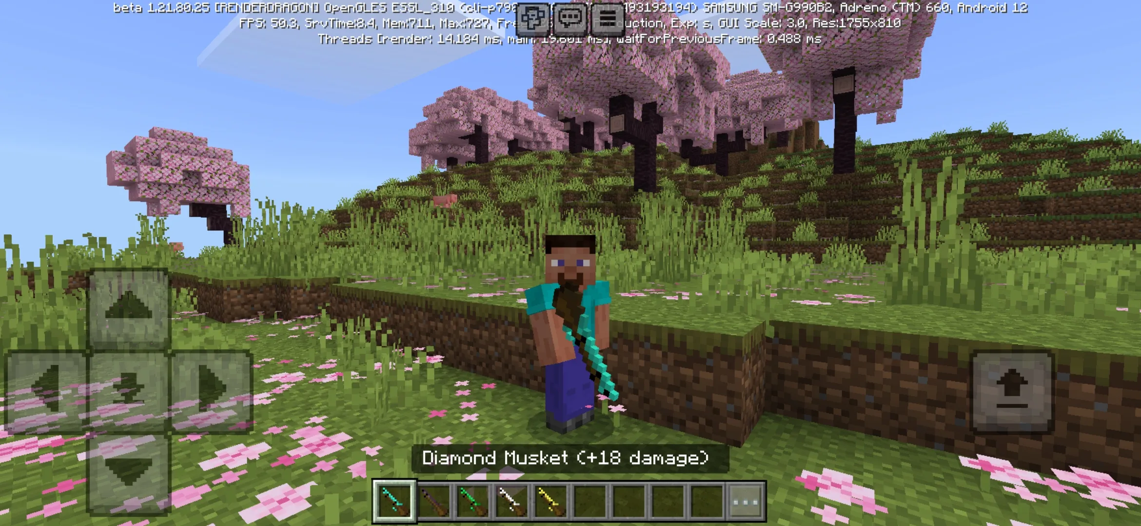 Diamond from Musket Mod for Minecraft PE