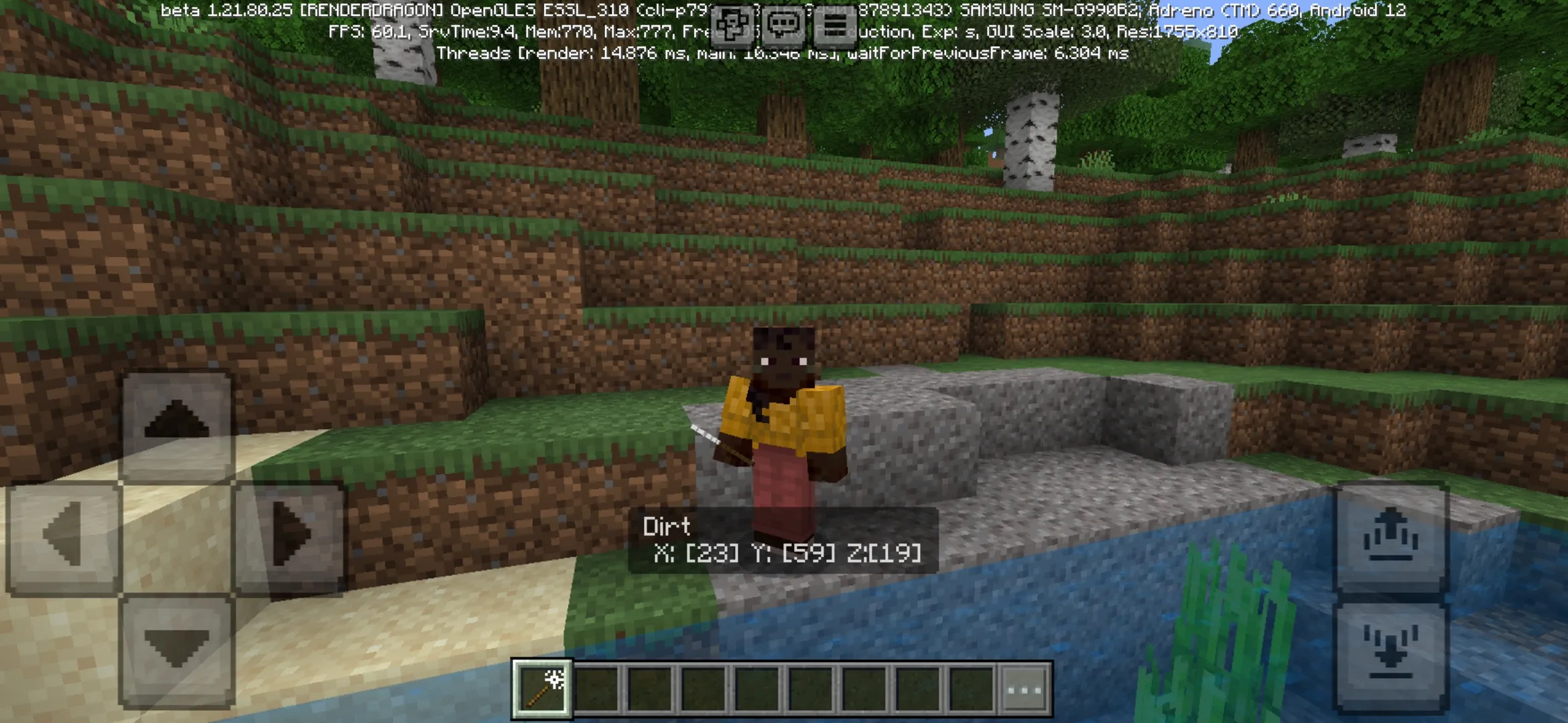 Dirt from Destroy Wand Mod for Minecraft PE