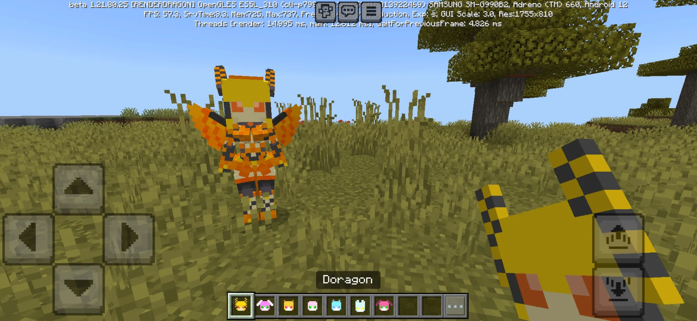 Doragon from Lovely Robots Mod for Minecraft PE