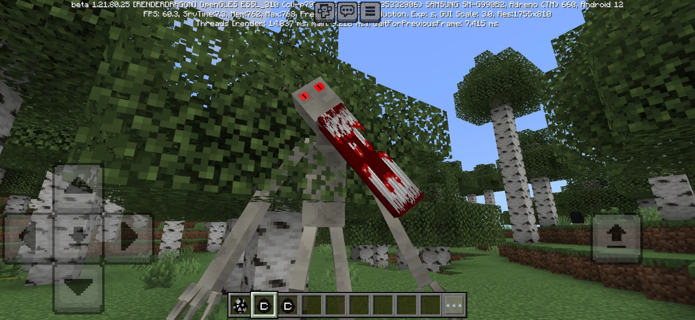 Enemy from The Man in White Mod for Minecraft PE