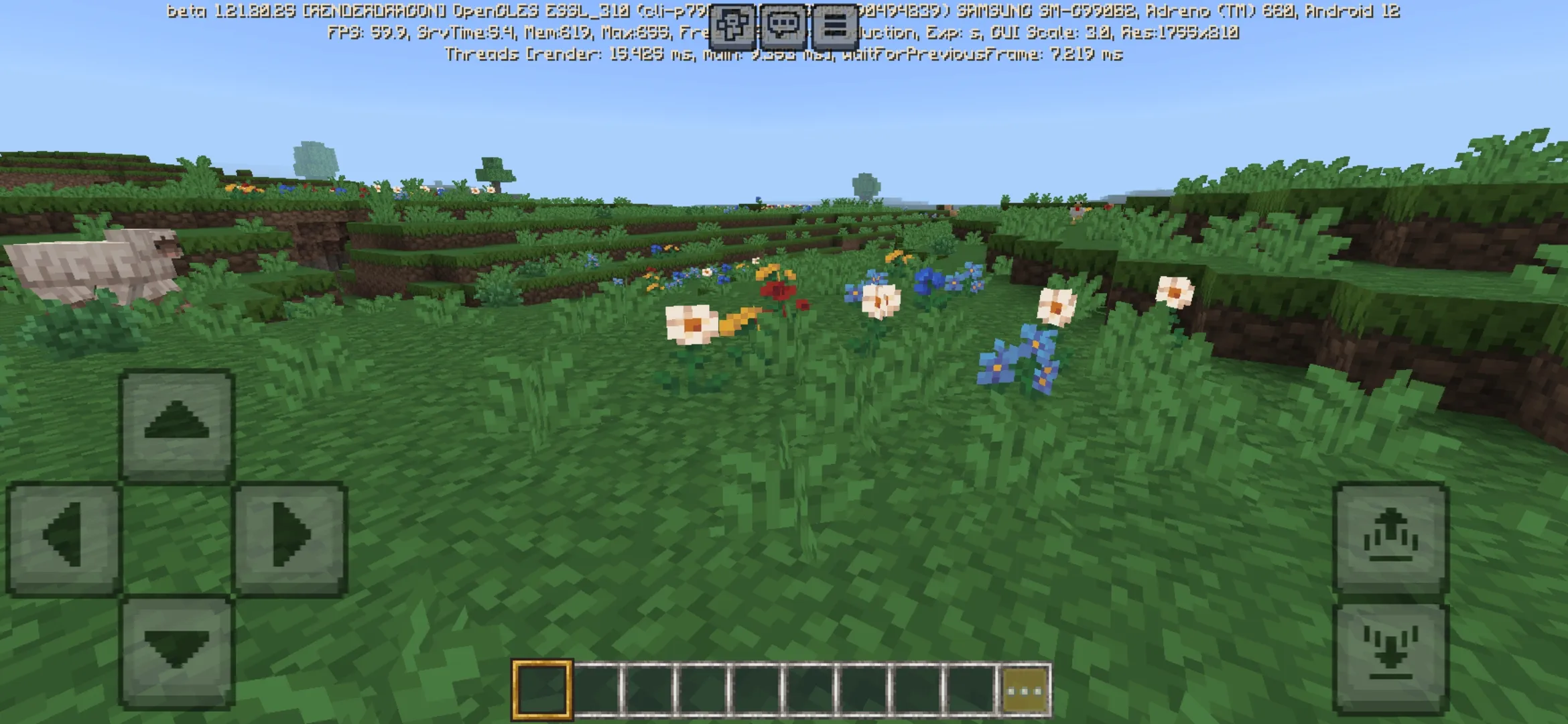 Flowers from Pixel Texture Pack for Minecraft PE