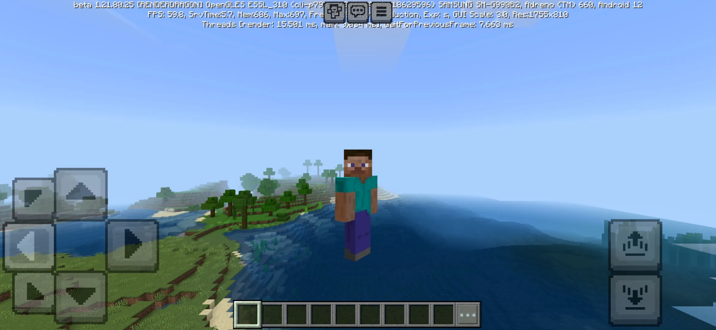 Fly from Detailed Player Animations Mod for Minecraft PE