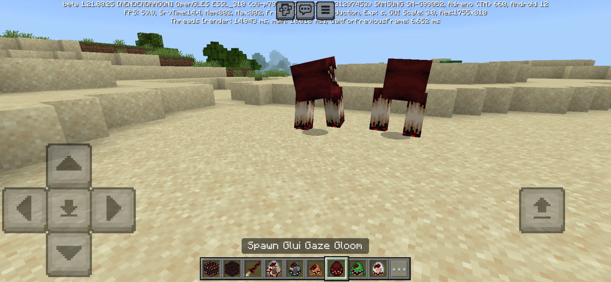 Glui from Infection Gaze Gloom Mod for Minecraft PE