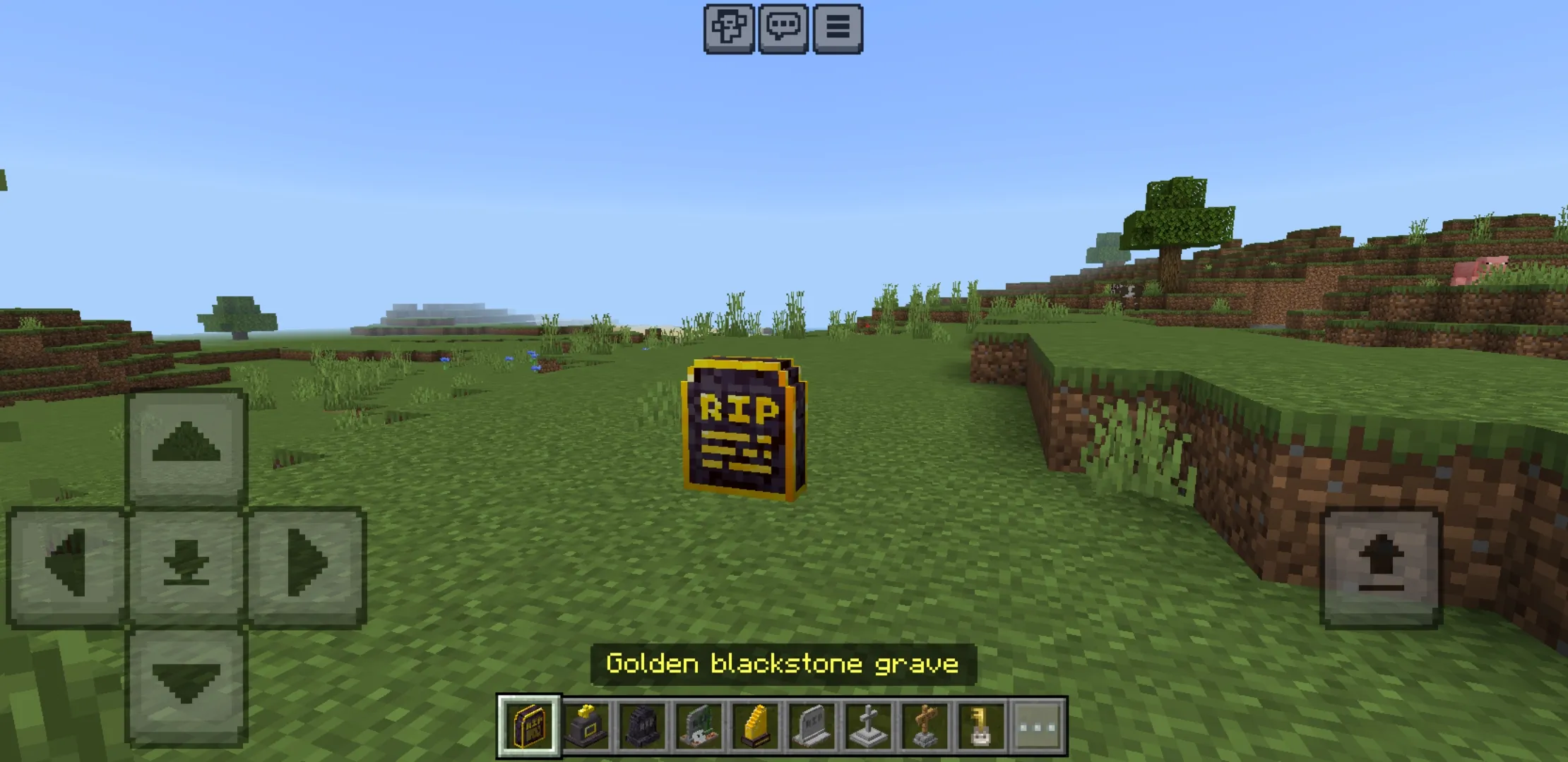 Golden Blackstone from Gravestone Mod for Minecraft PE