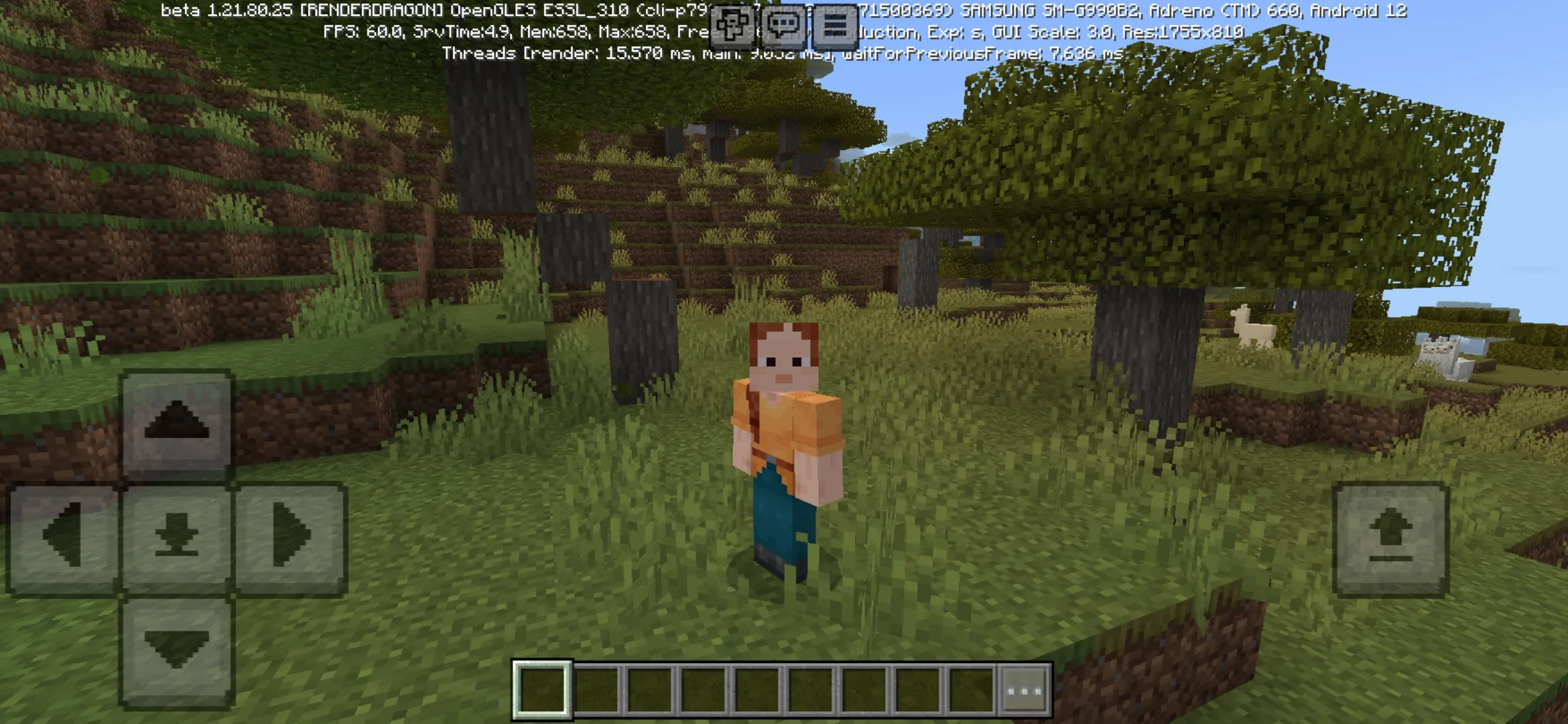 Grass from Presence Footsteps Texture Pack for Minecraft PE