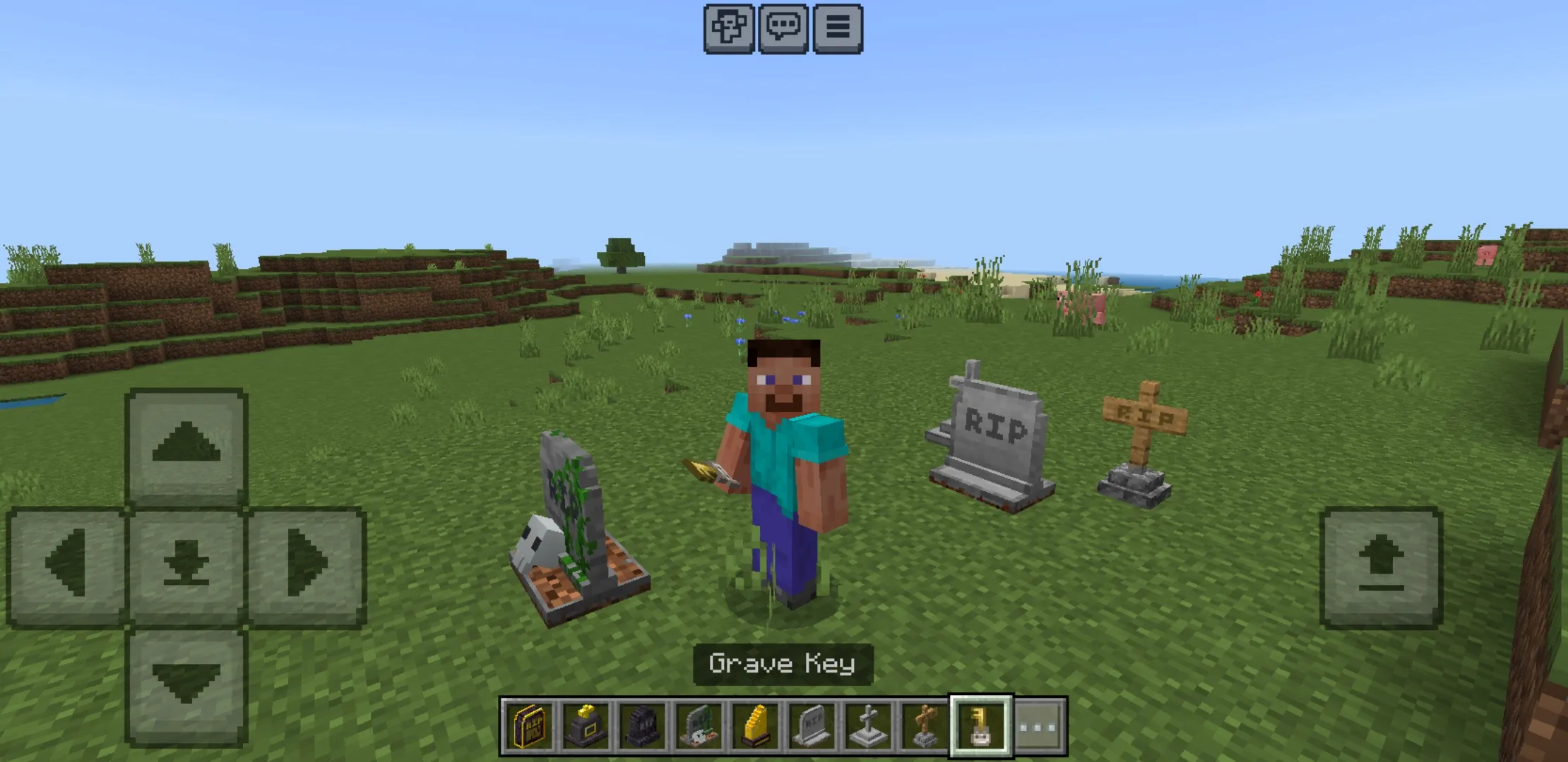 Gravestone Mod for Minecraft PE