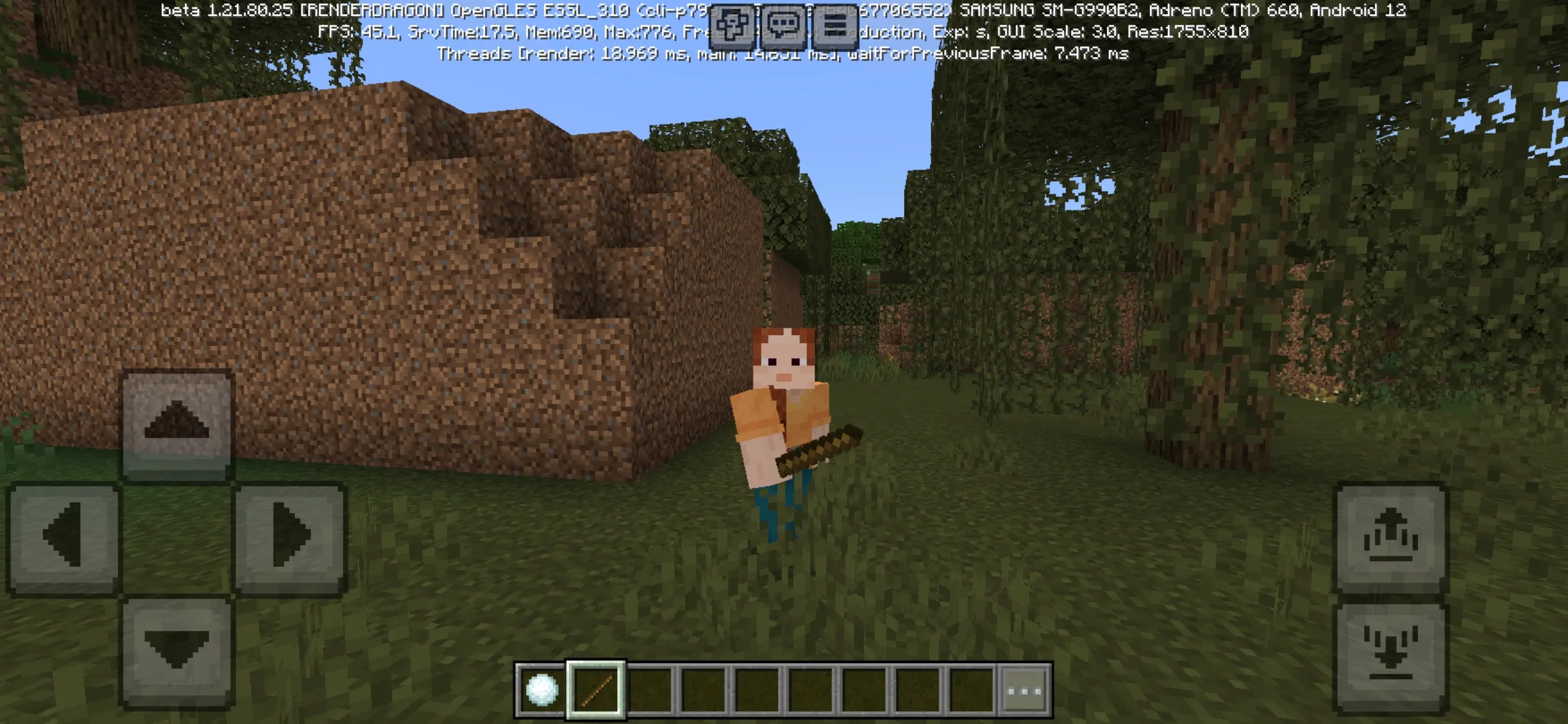 Hole Filler Mod for Minecraft PE