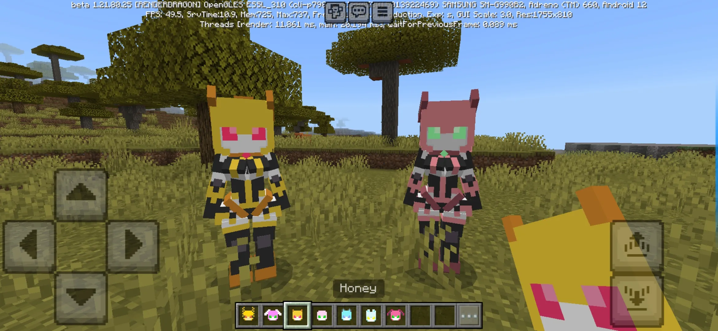 Honey from Lovely Robots Mod for Minecraft PE