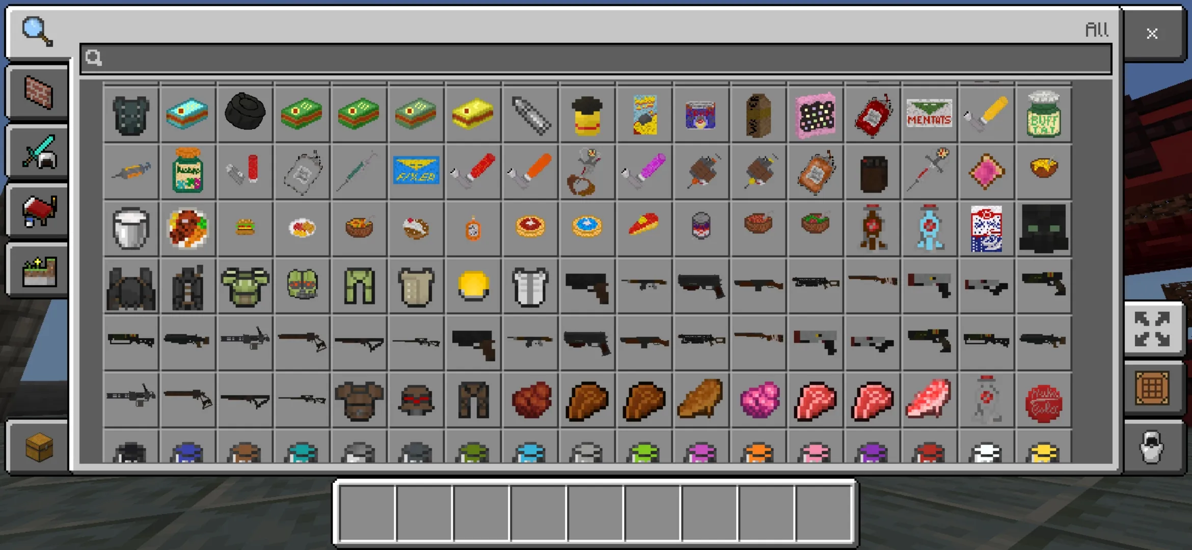 Inventory from Fallout Mod for Minecraft PE