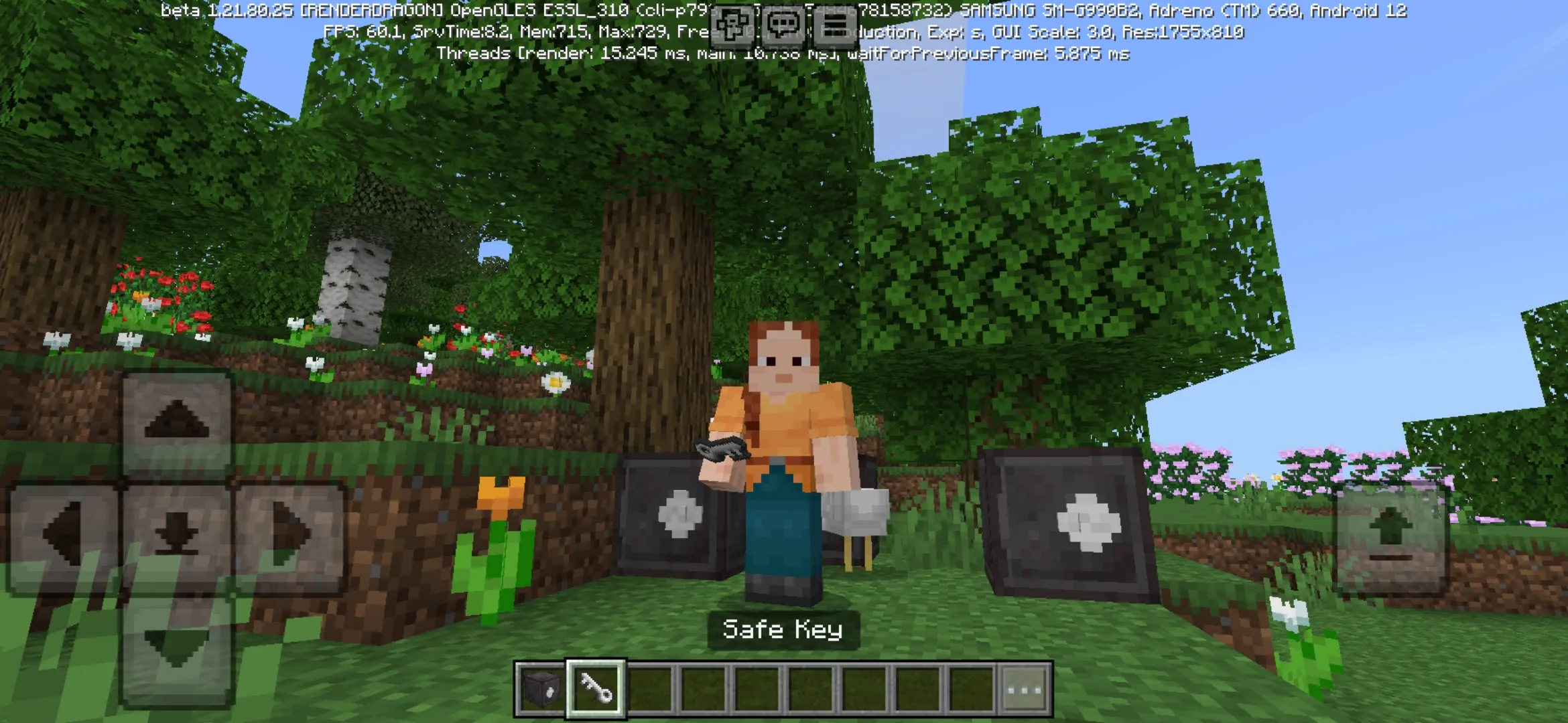 Key from Safes Mod for Minecraft PE