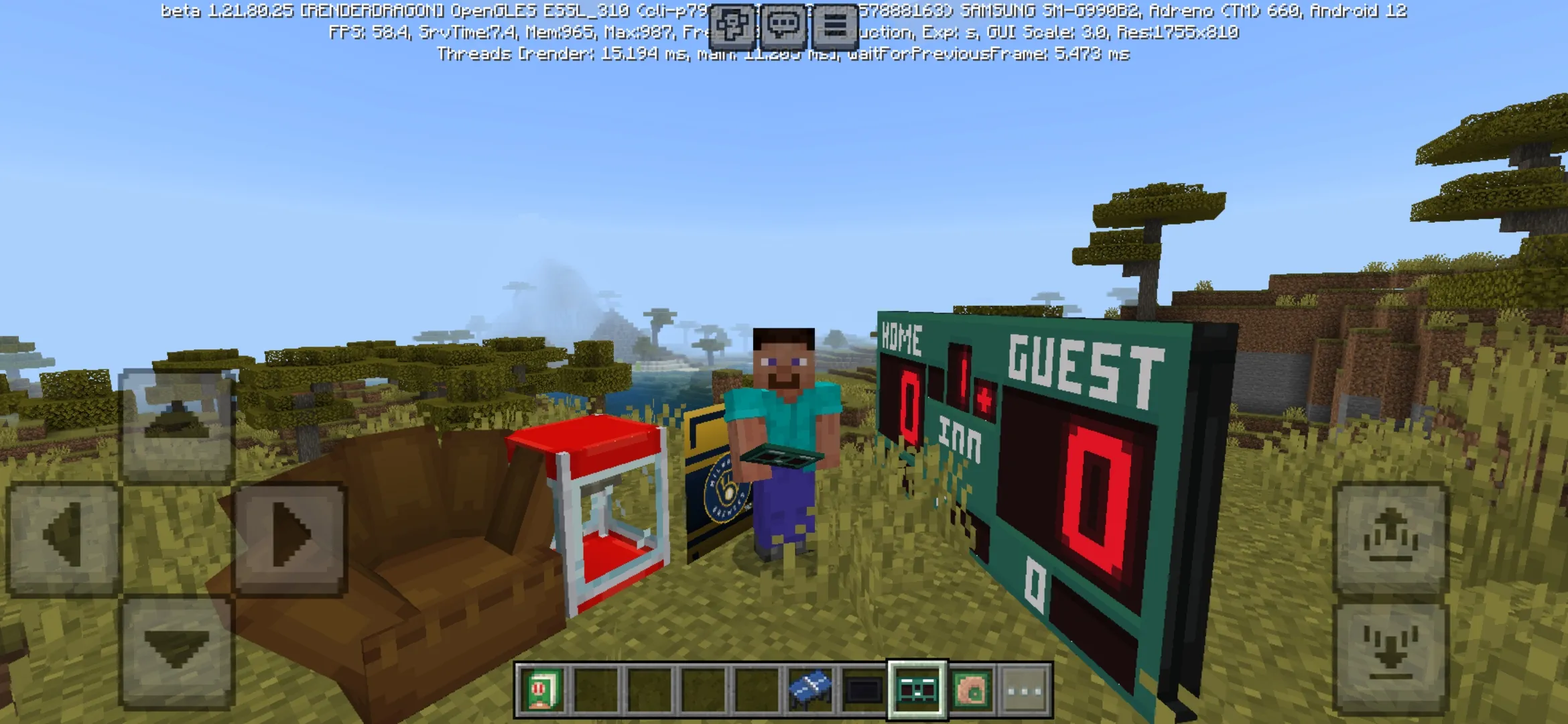 MLB Fun Cave Mod for Minecraft PE