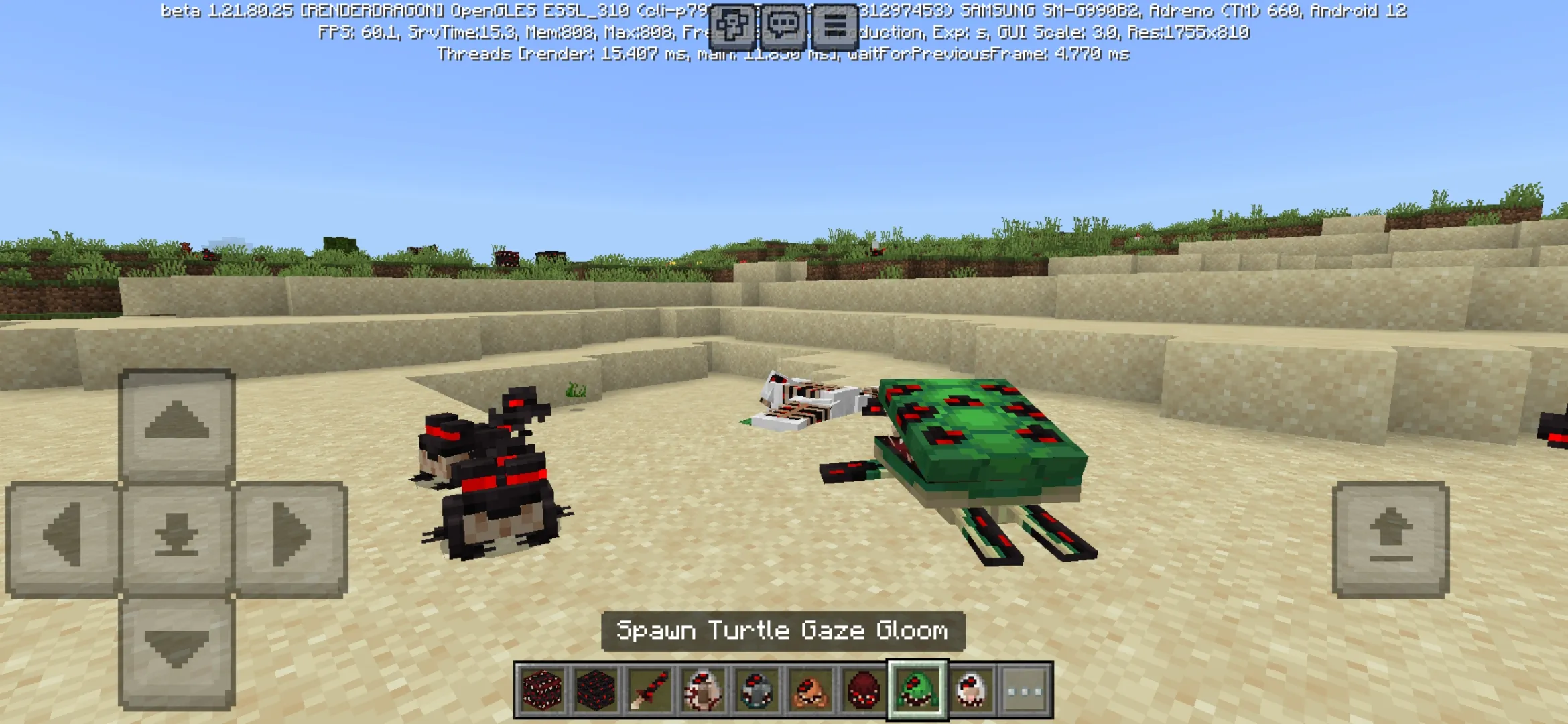 Monsters from Infection Gaze Gloom Mod for Minecraft PE