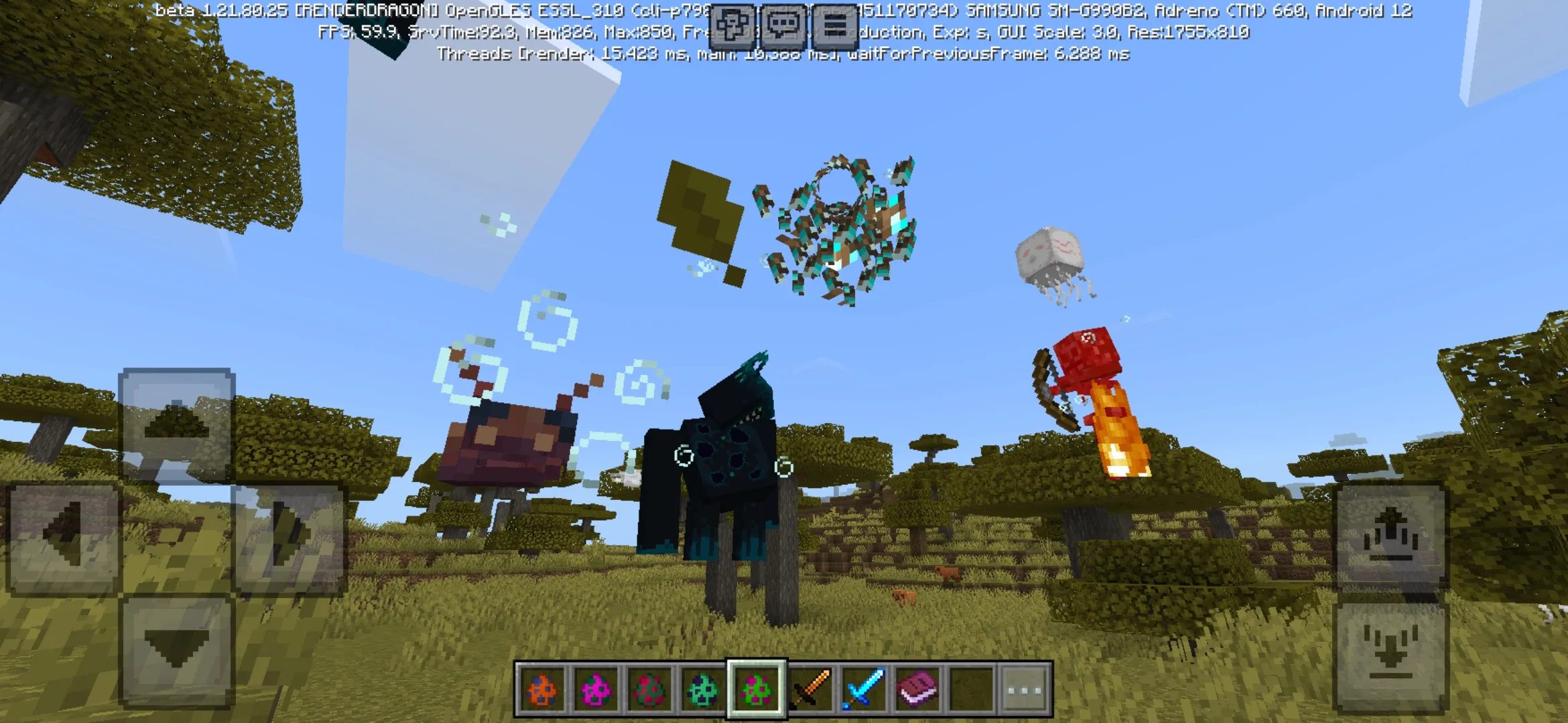 Multidimensions Mod for Minecraft PE