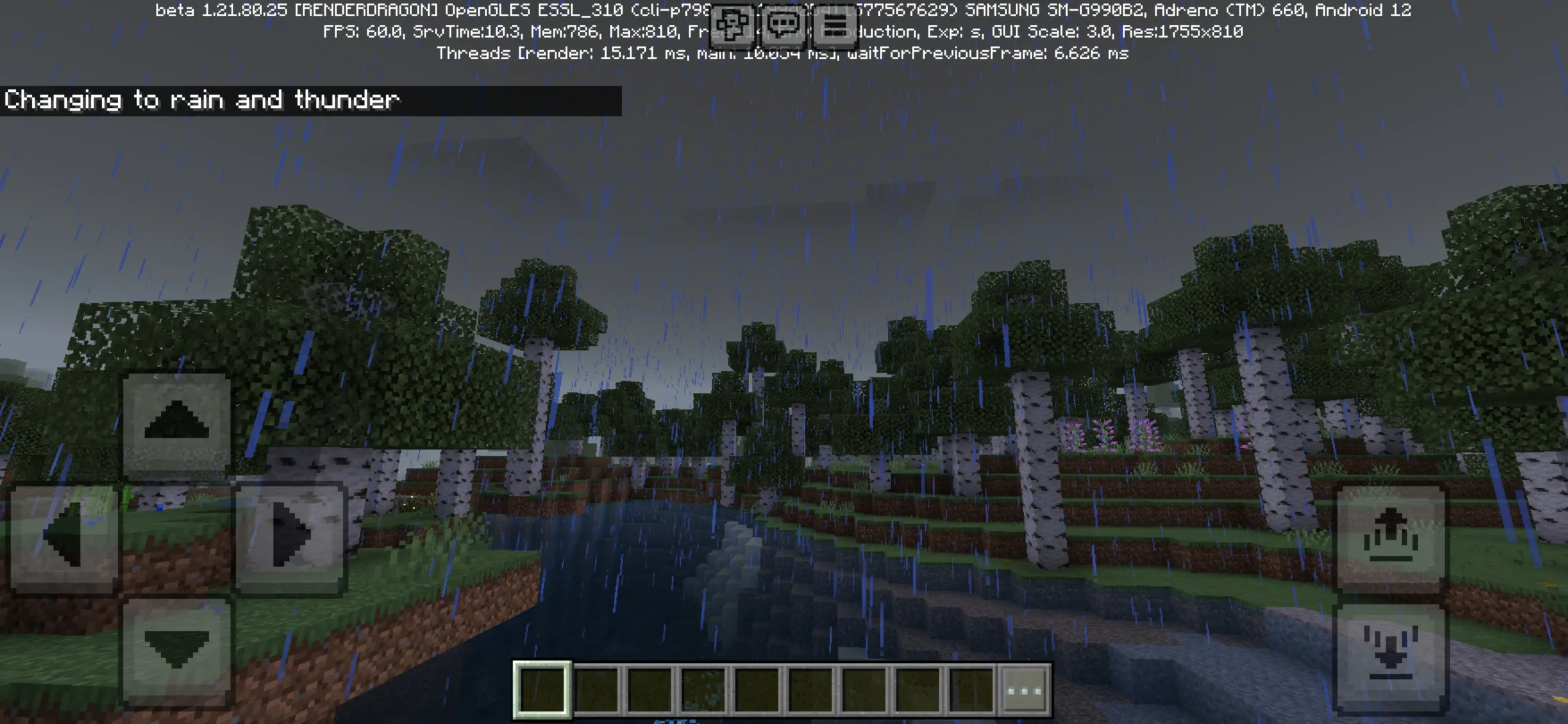 Nature from No Fog Texture Pack for Minecraft PE