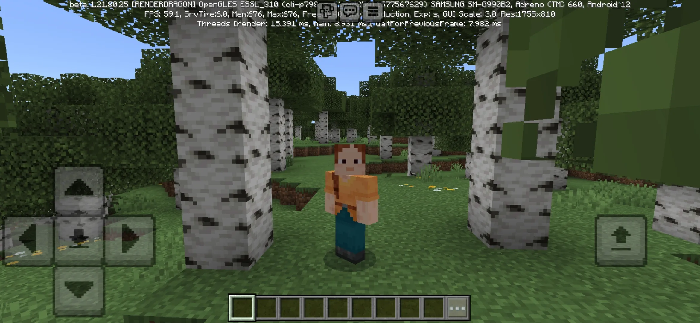 No Fog Texture Pack for Minecraft PE
