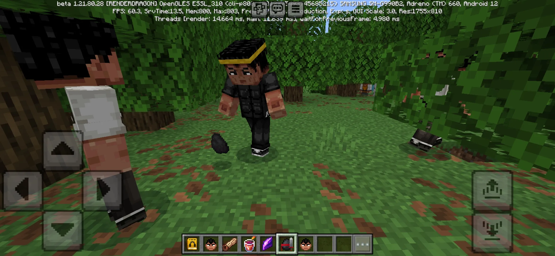Opponent from Bruce Leee Mod for Minecraft PE