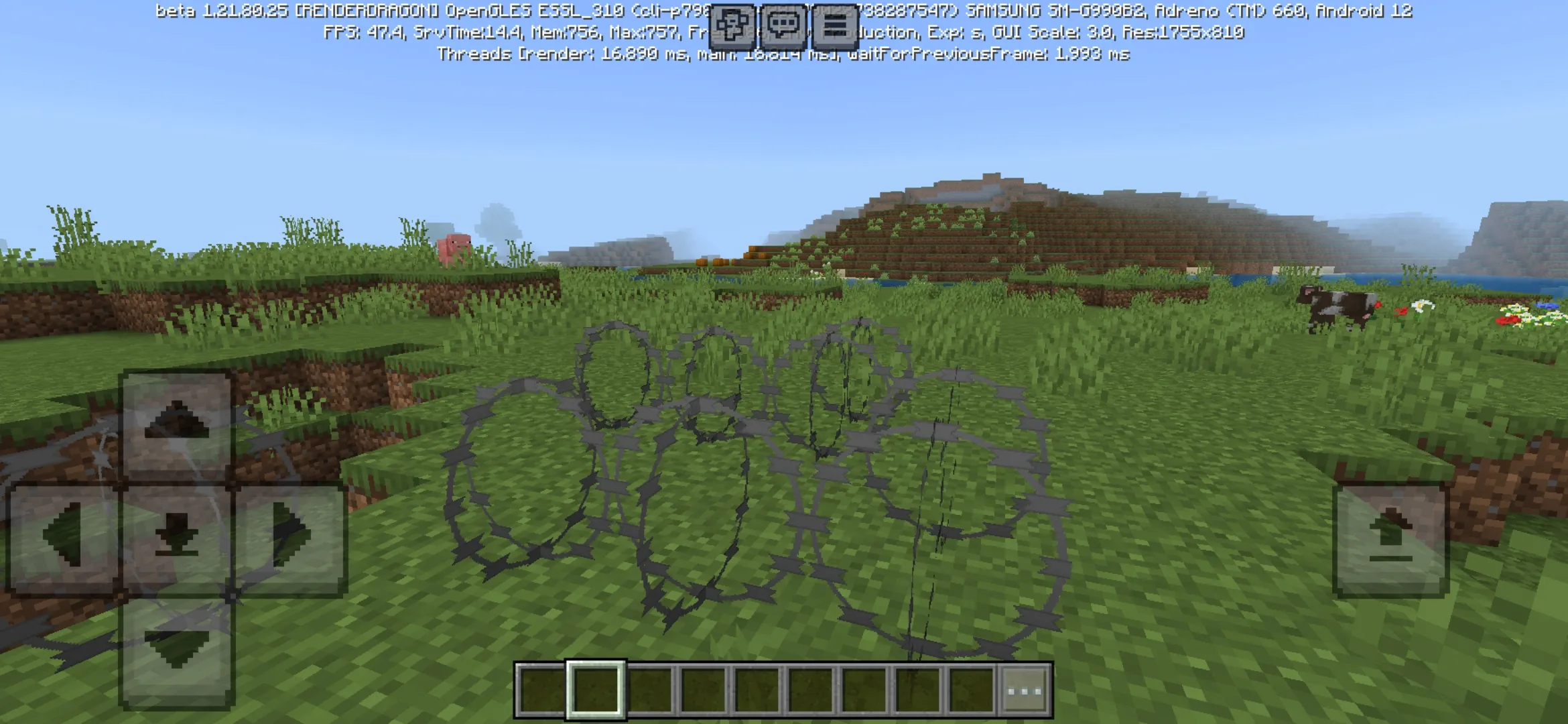 Options from Razor Wire Mod for Minecraft PE