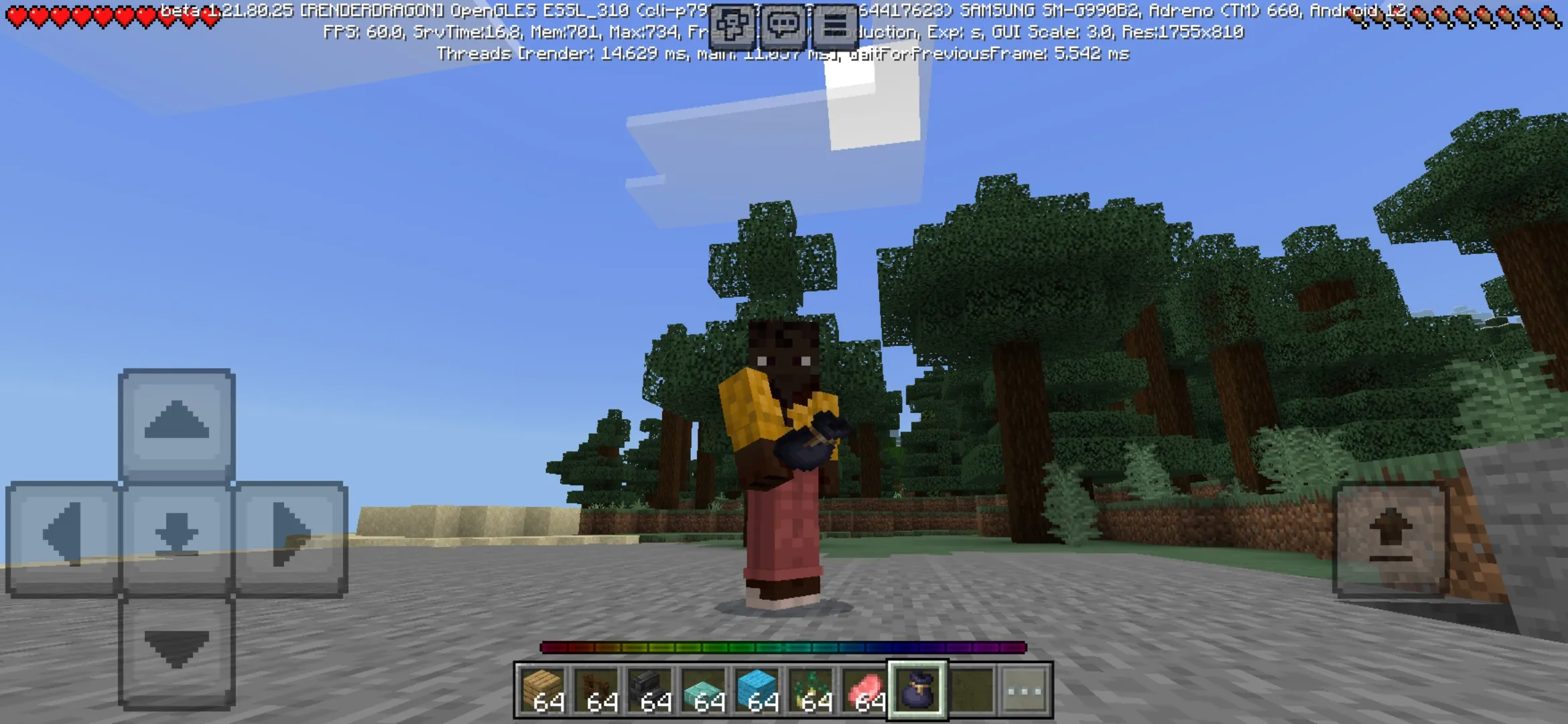 Options from RGB XP Bar Texture Pack for Minecraft PE