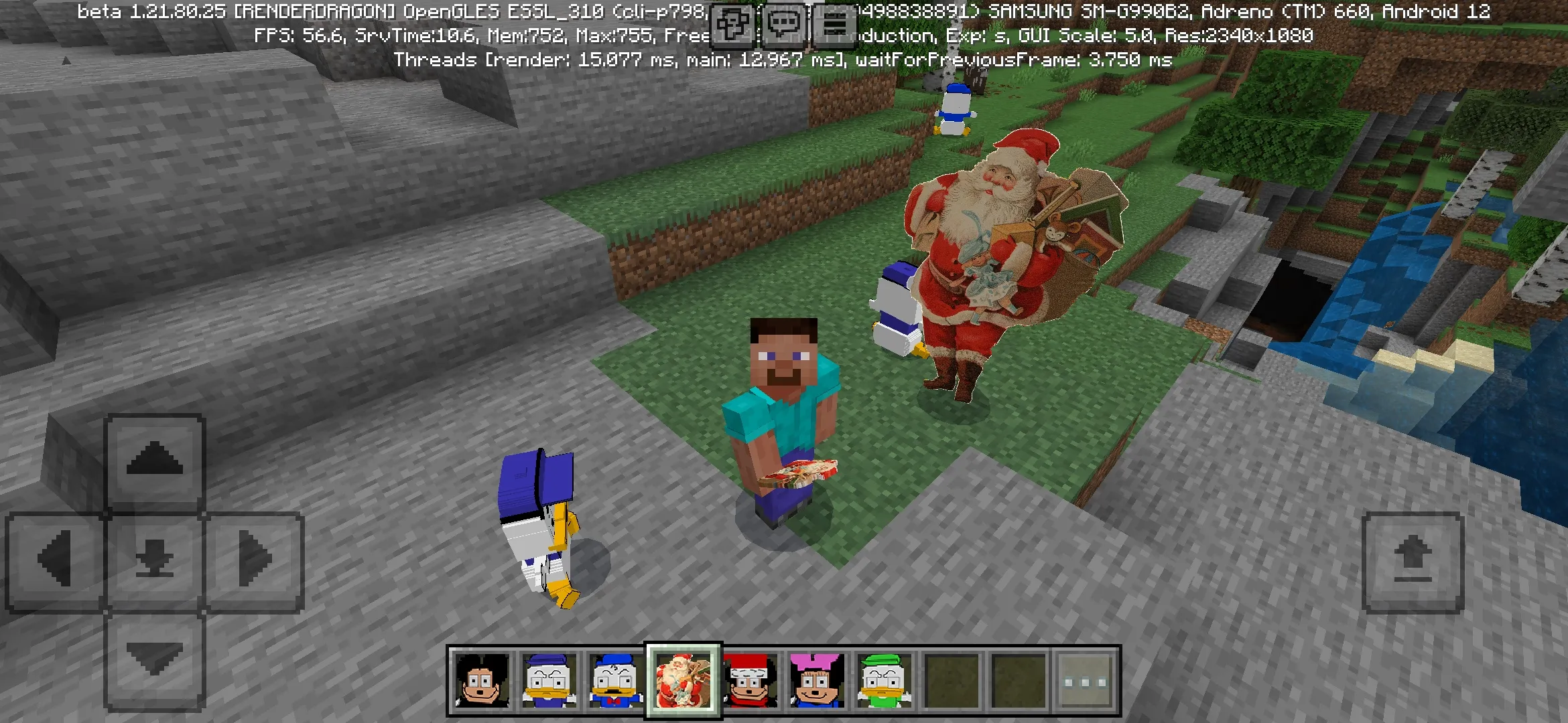 Options from Sr Pelo Mod for Minecraft PE