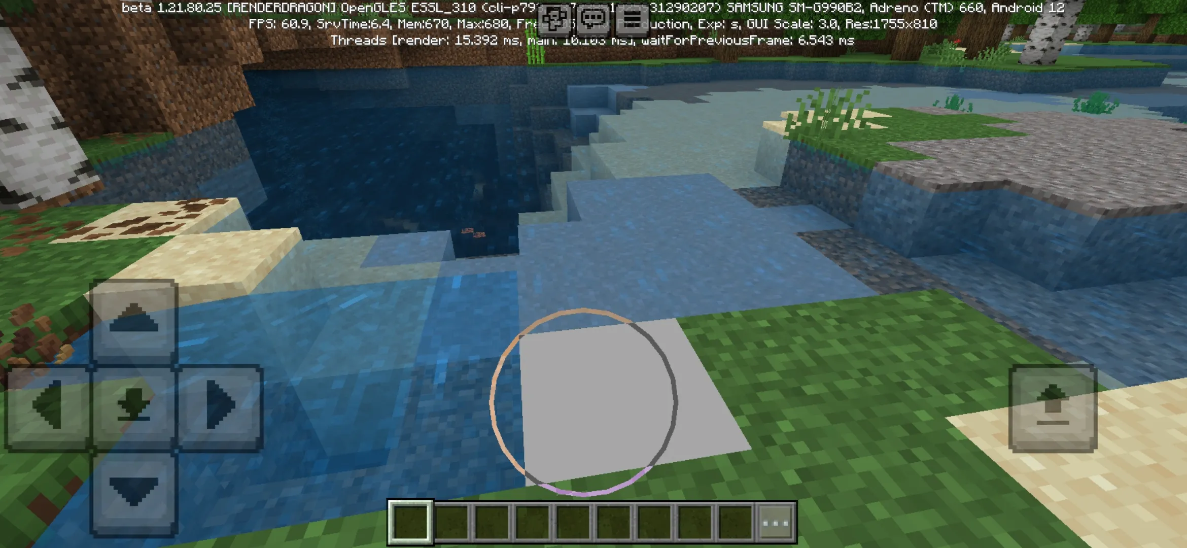 Options from Block Outline Texture Pack for Minecraft PE