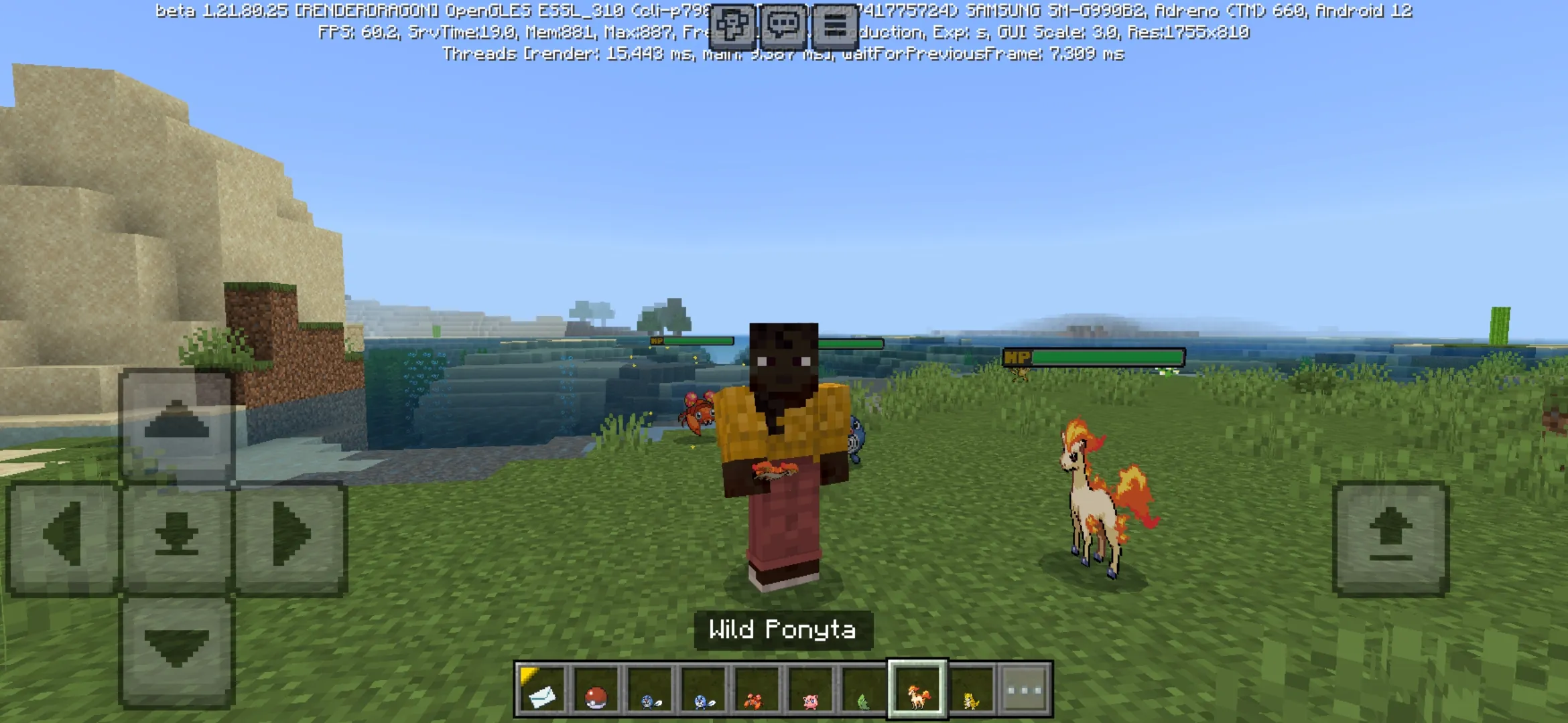 Paper Pokemon Mod for Minecraft PE