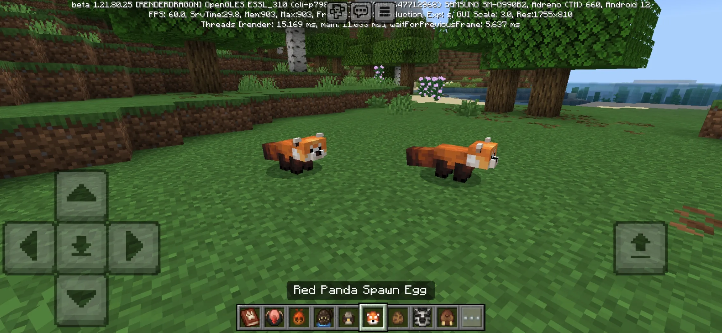 Red Panda from Naturalist Mod for Minecraft PE
