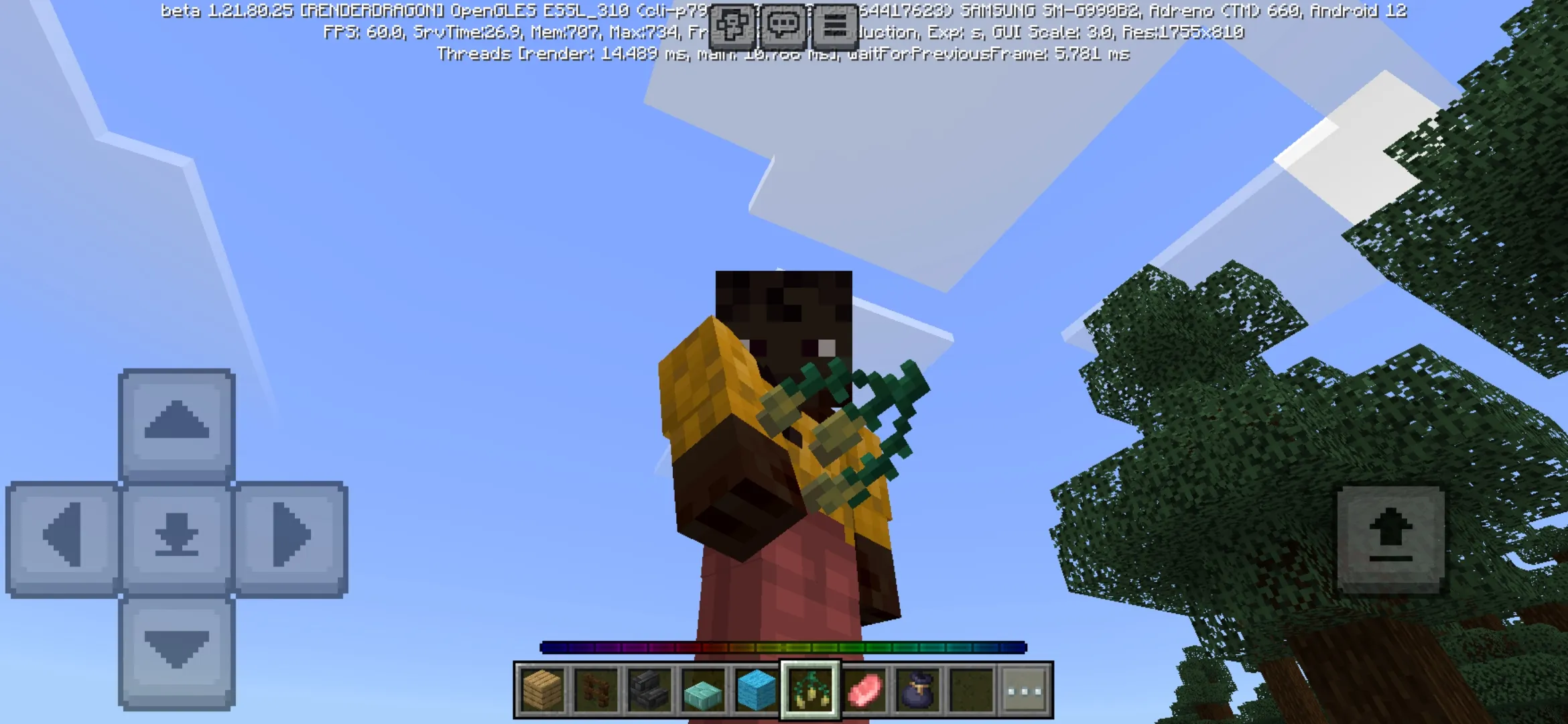 RGB XP Bar Texture Pack for Minecraft PE