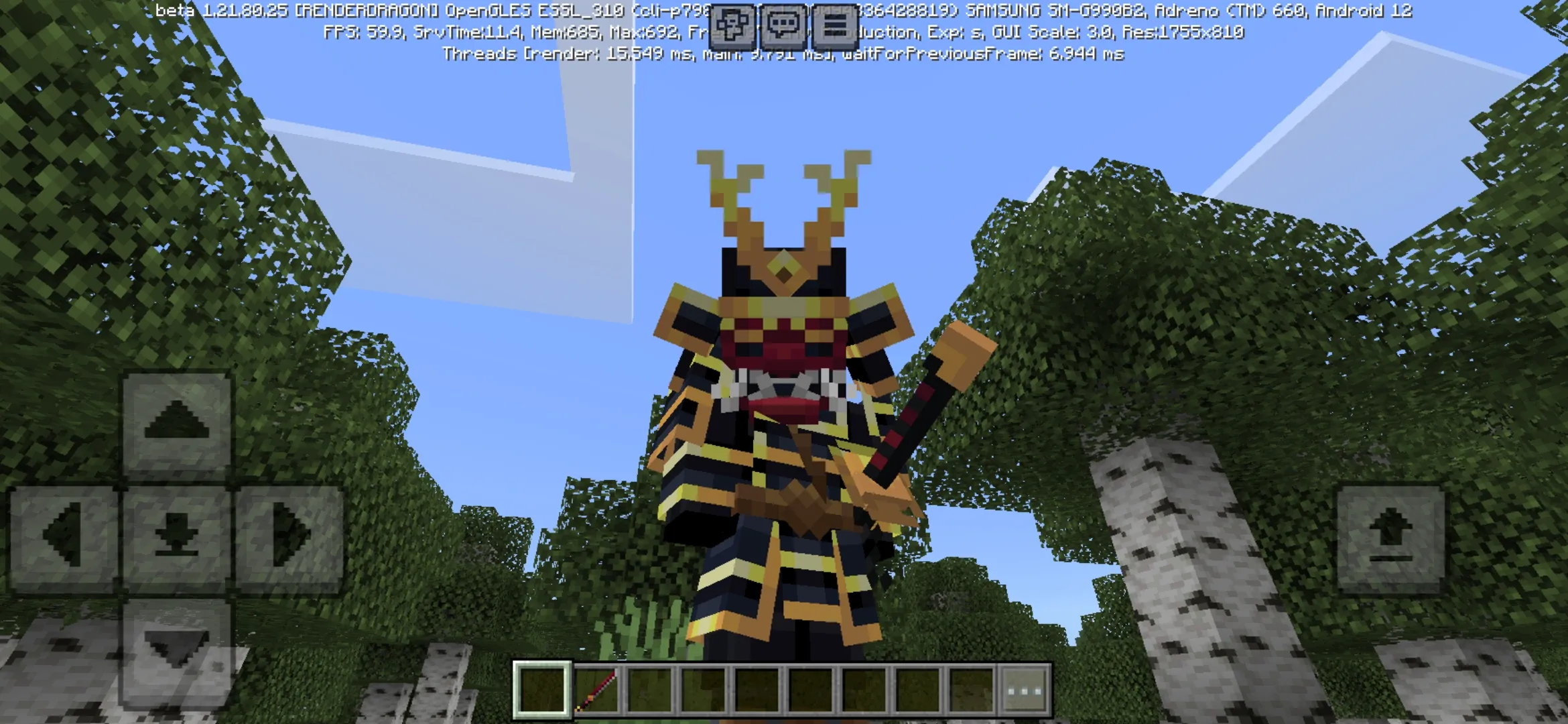 Samurai Mod for Minecraft PE