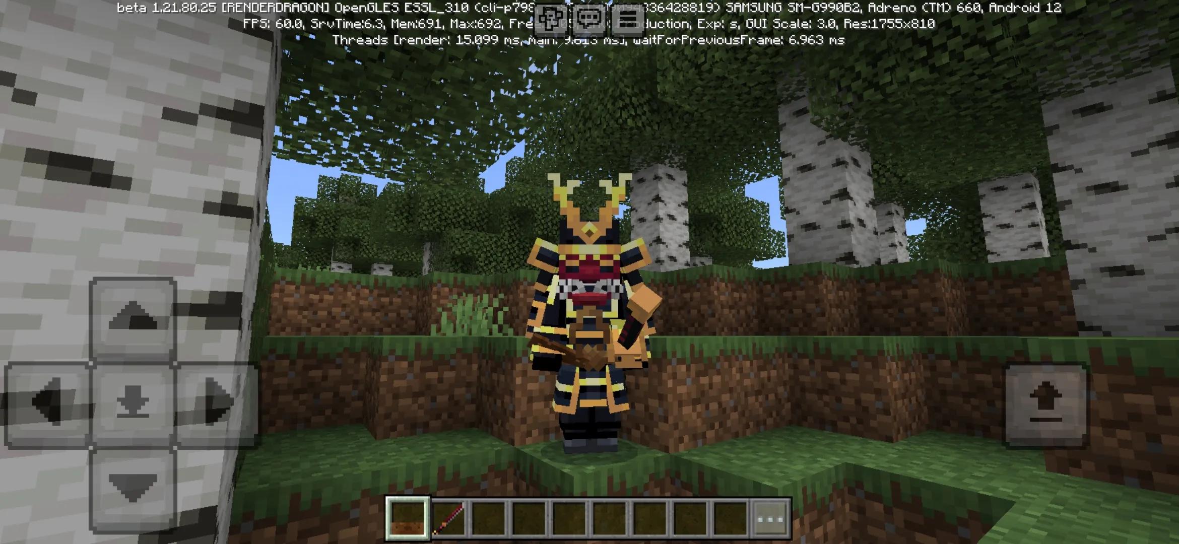 Set from Samurai Mod for Minecraft PE