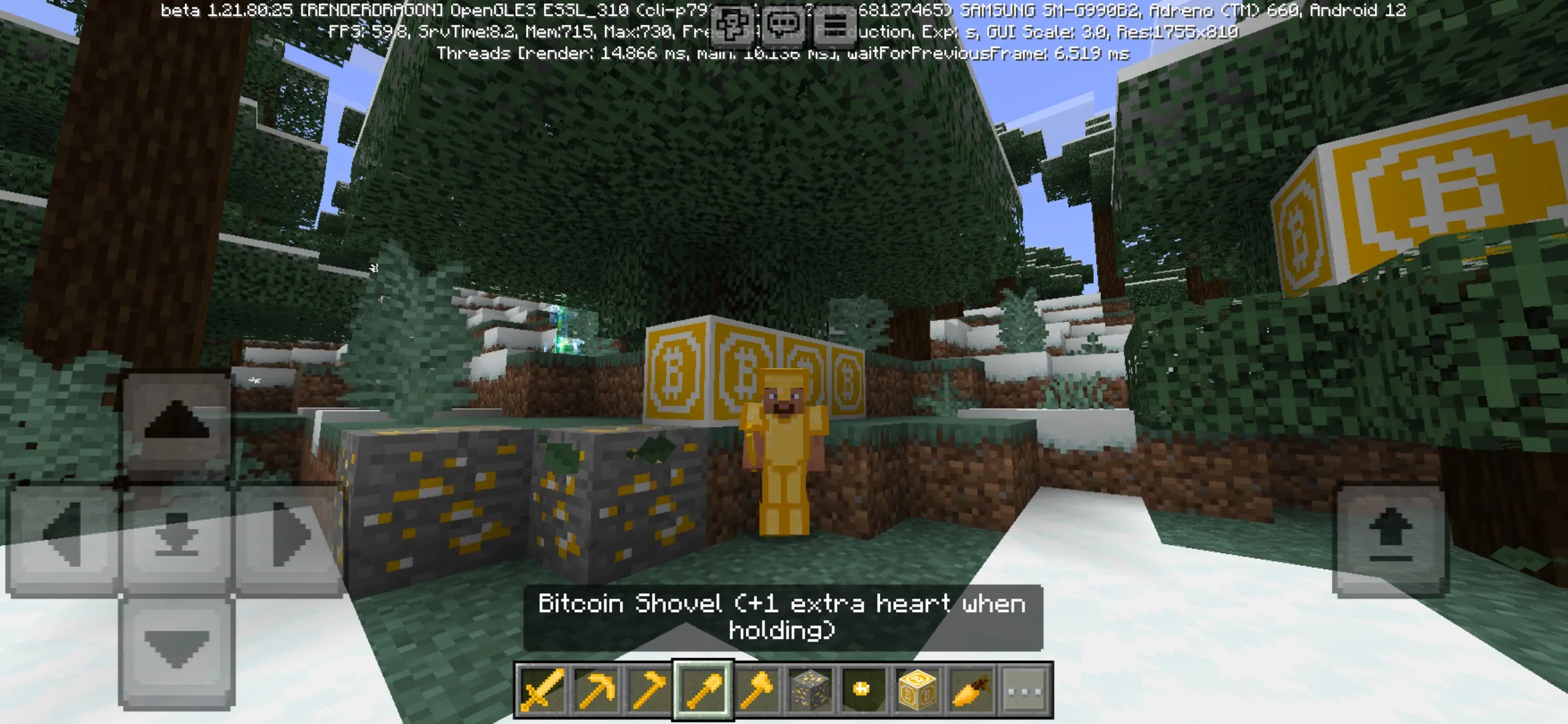 Shovel from Bitcoin Mod for Minecraft PE