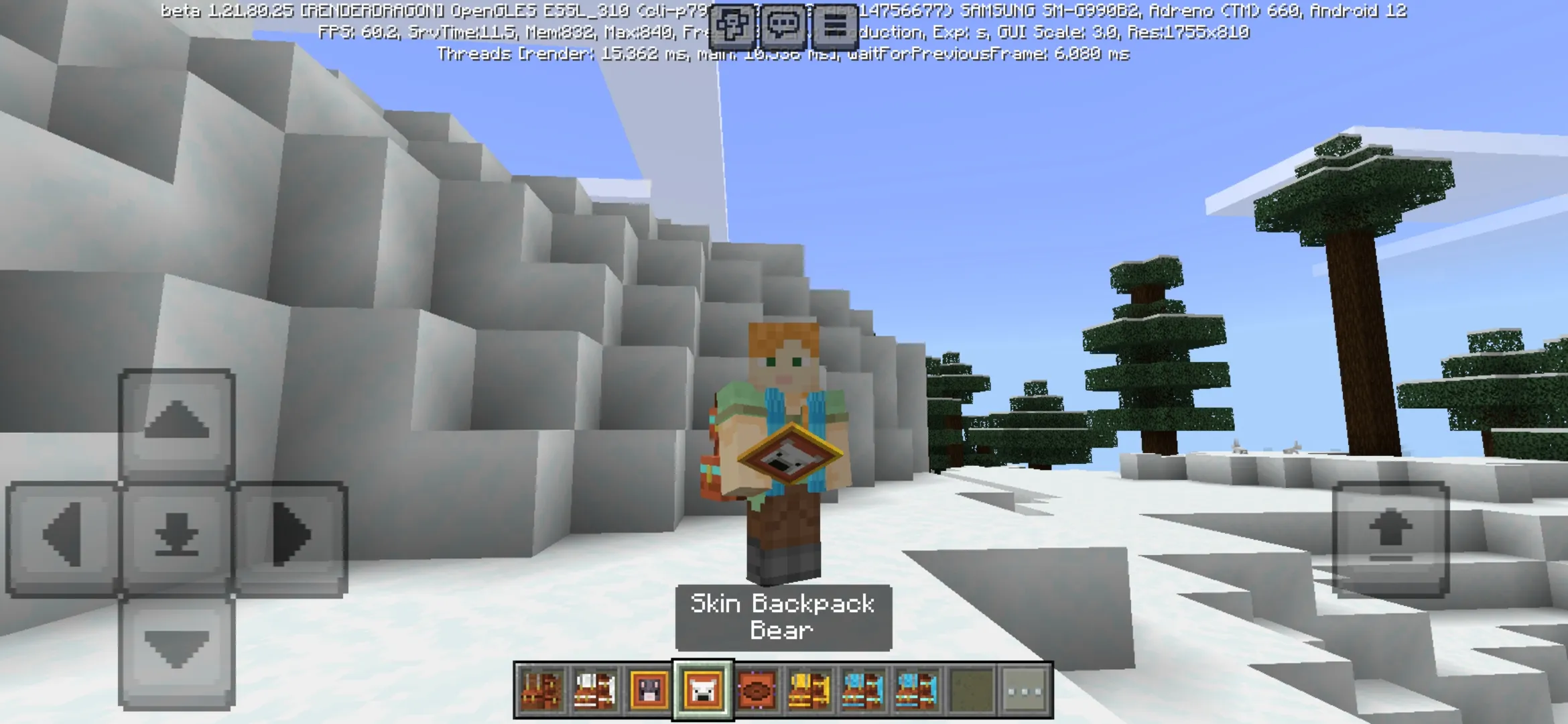 Skin from Sophisticangel Backpack Mod for Minecraft PE
