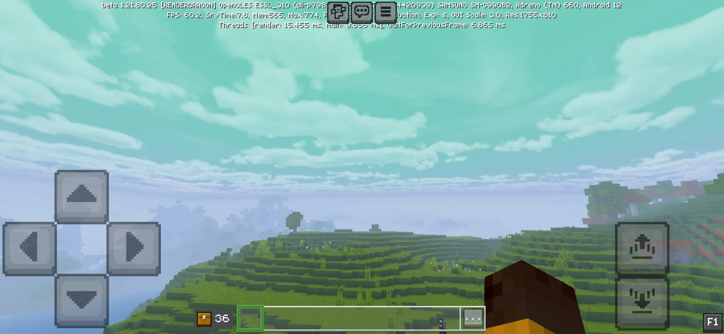 Sky from Ultramarine Overhaul Texture Pack for Minecraft PE