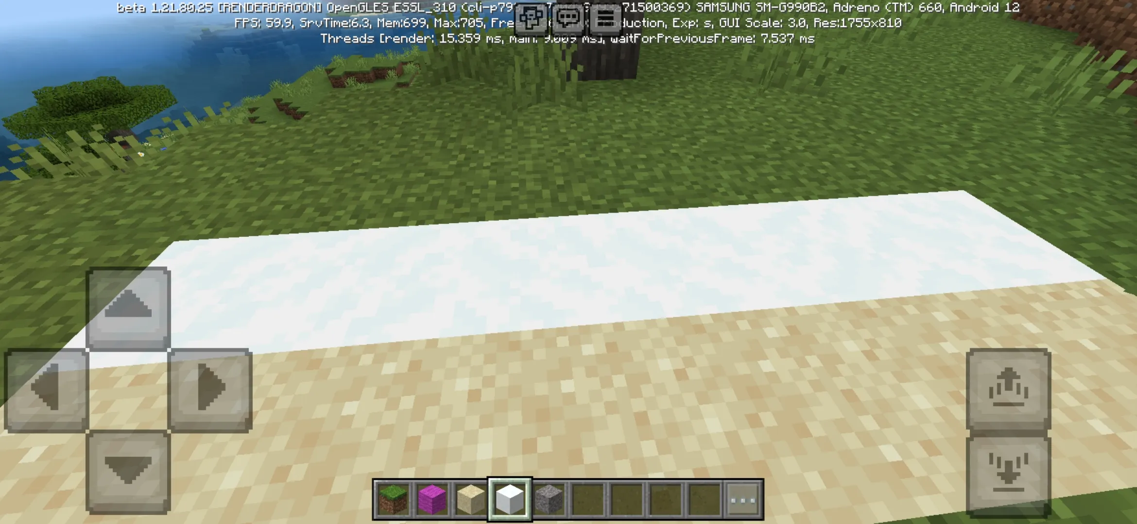 Snow from Presence Footsteps Texture Pack for Minecraft PE