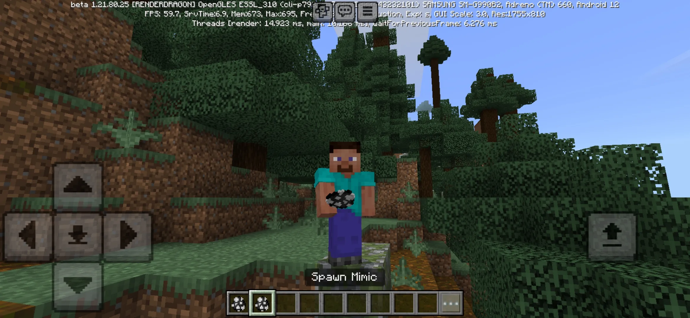 Spawn from Mimic Mod for Minecraft PE