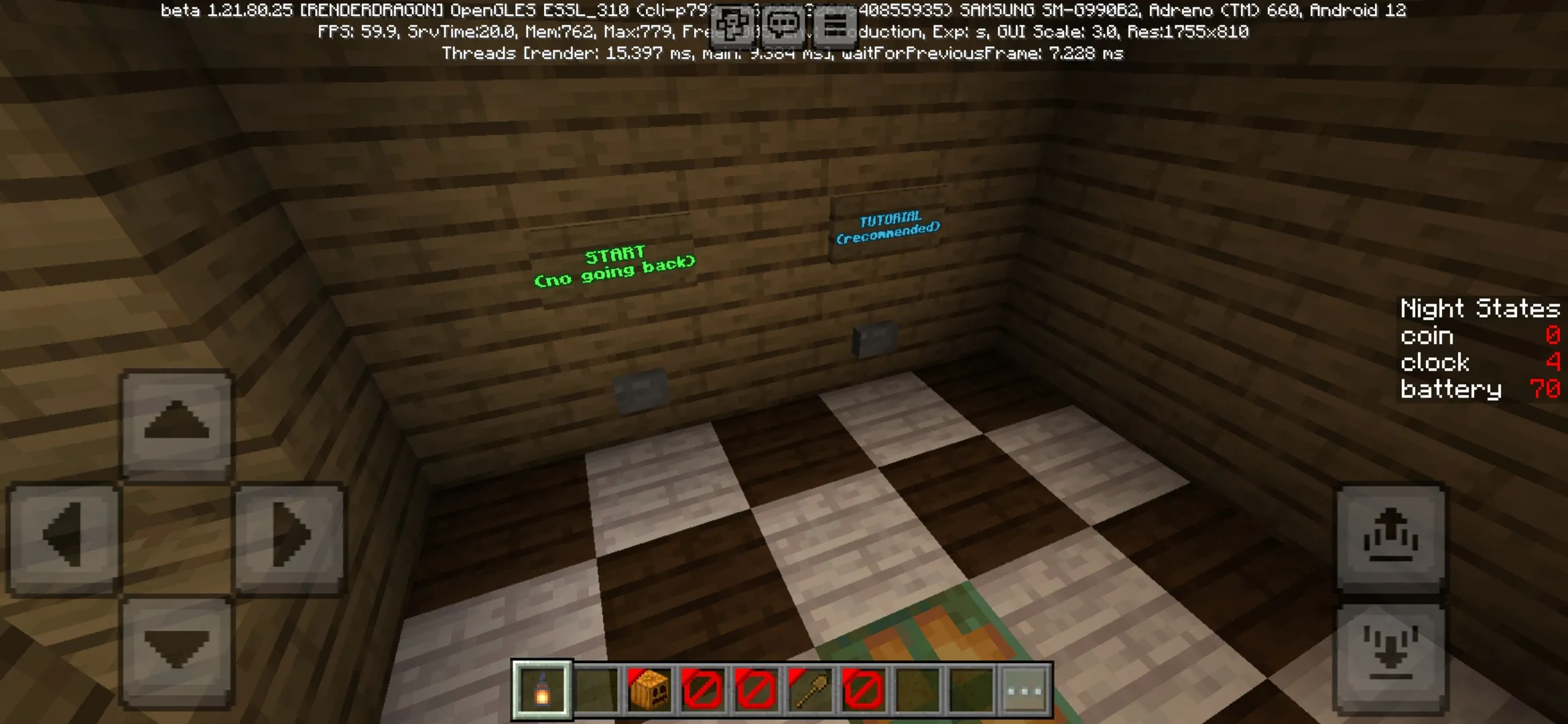Start from Night Shift Map for Minecraft PE