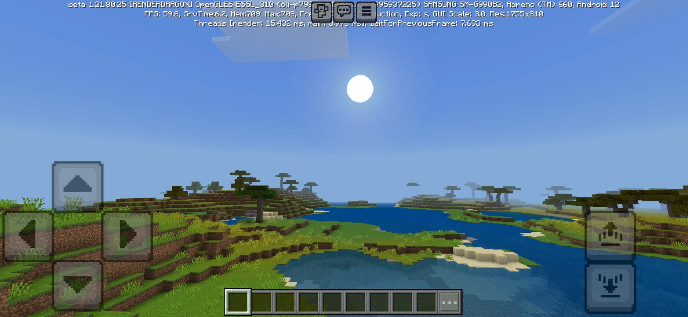 Sun from SERP Shader for Minecraft PE