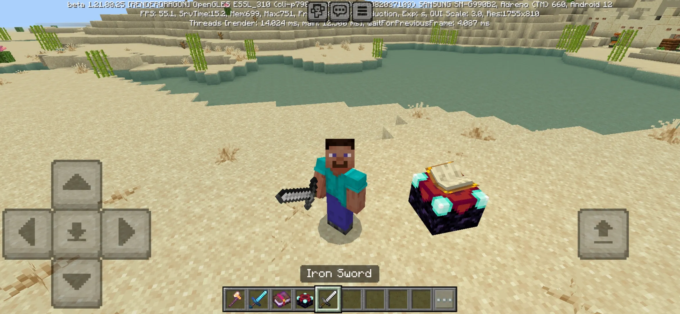 Sword from Mending Mod for Minecraft PE