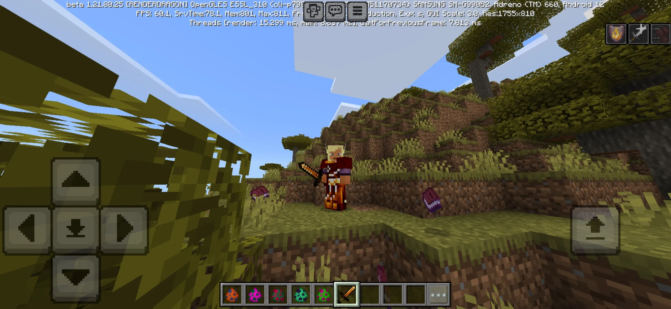 Sword from Multidimensions Mod for Minecraft PE