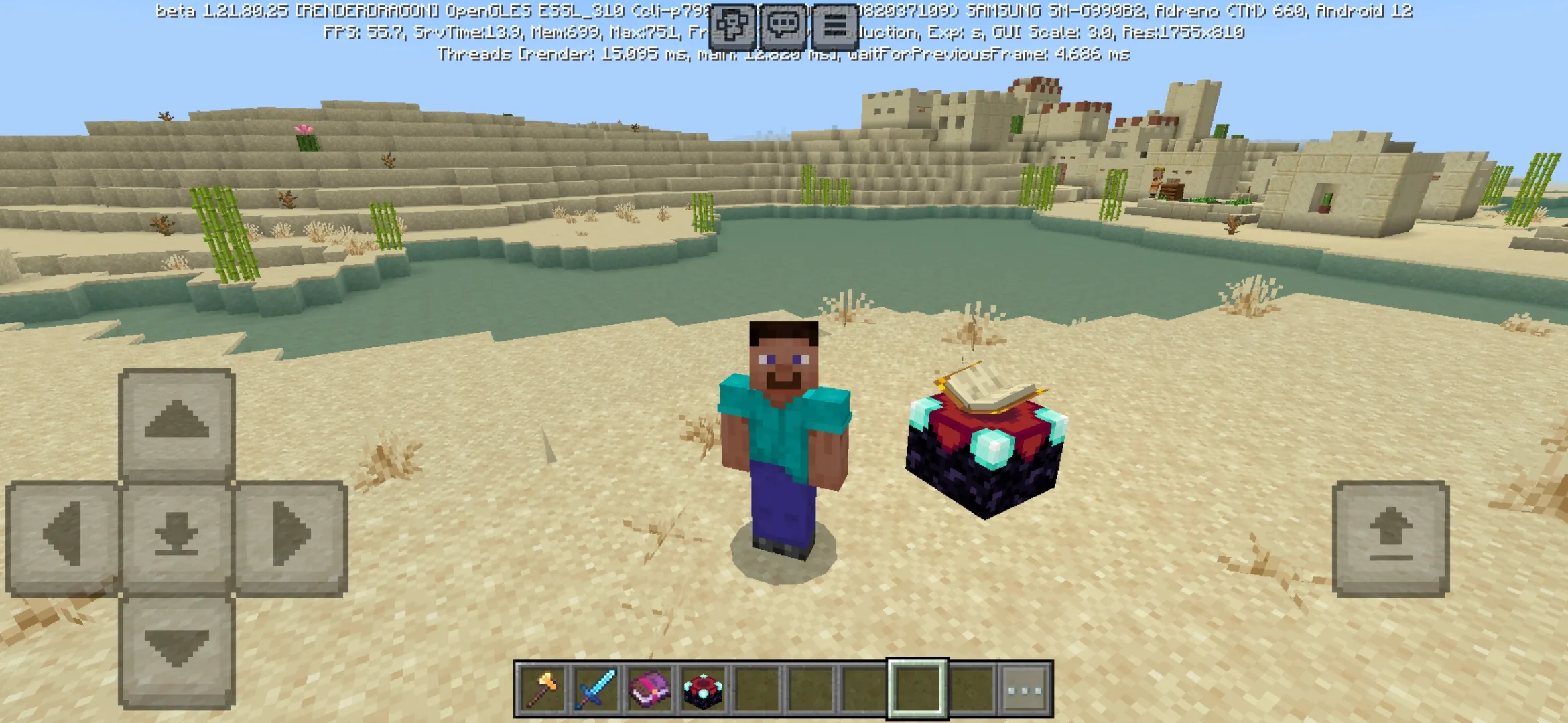 Table from Mending Mod for Minecraft PE