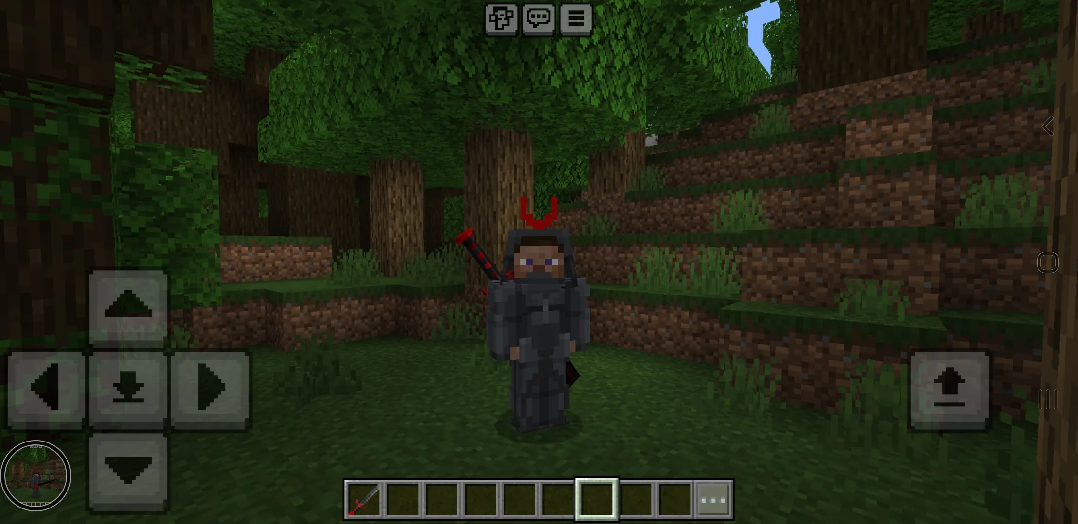 Tanjiro from Samurai Mod for Minecraft PE