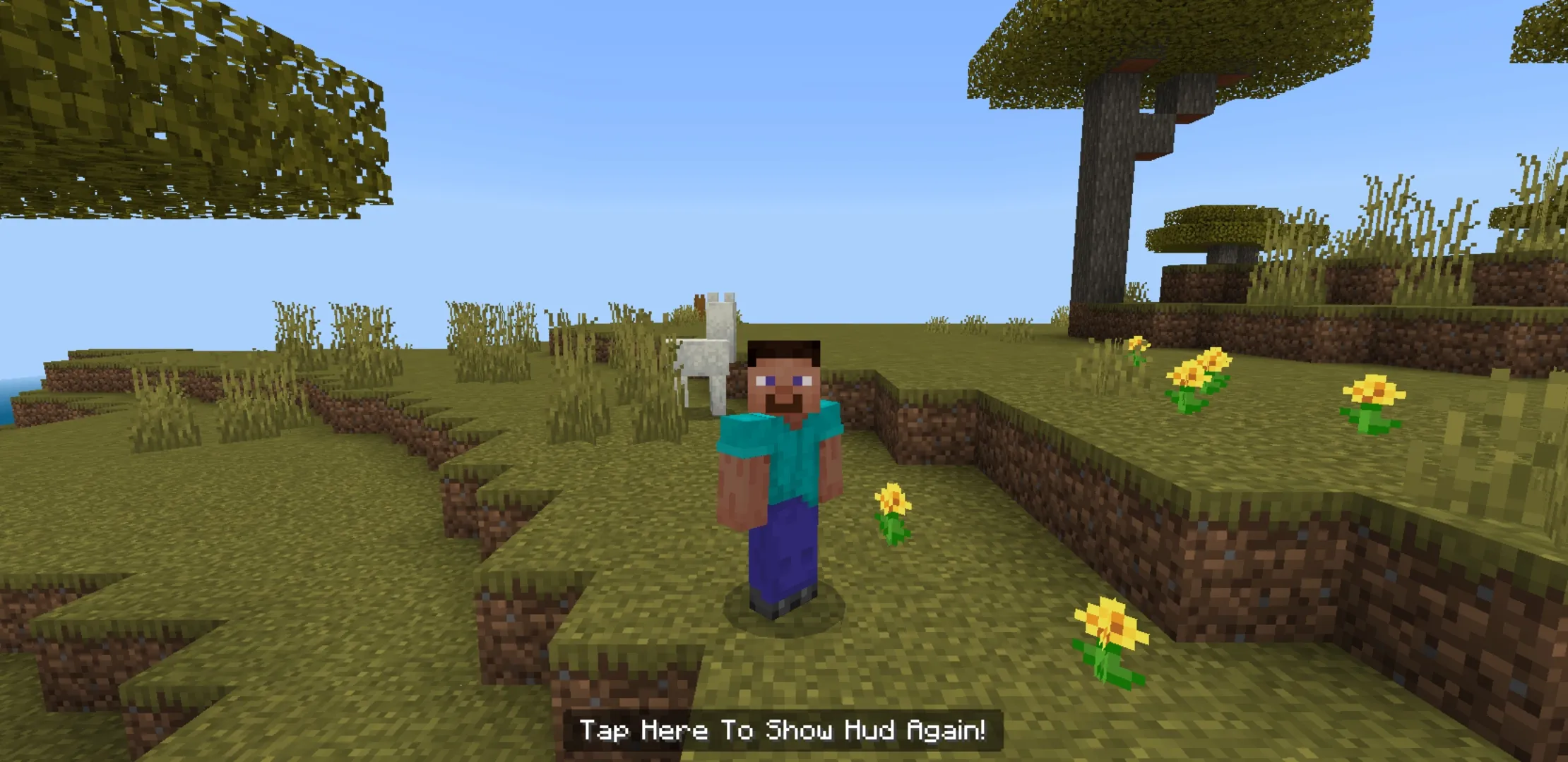 Tap Here from Hud Plus Texture Pack for Minecraft PE