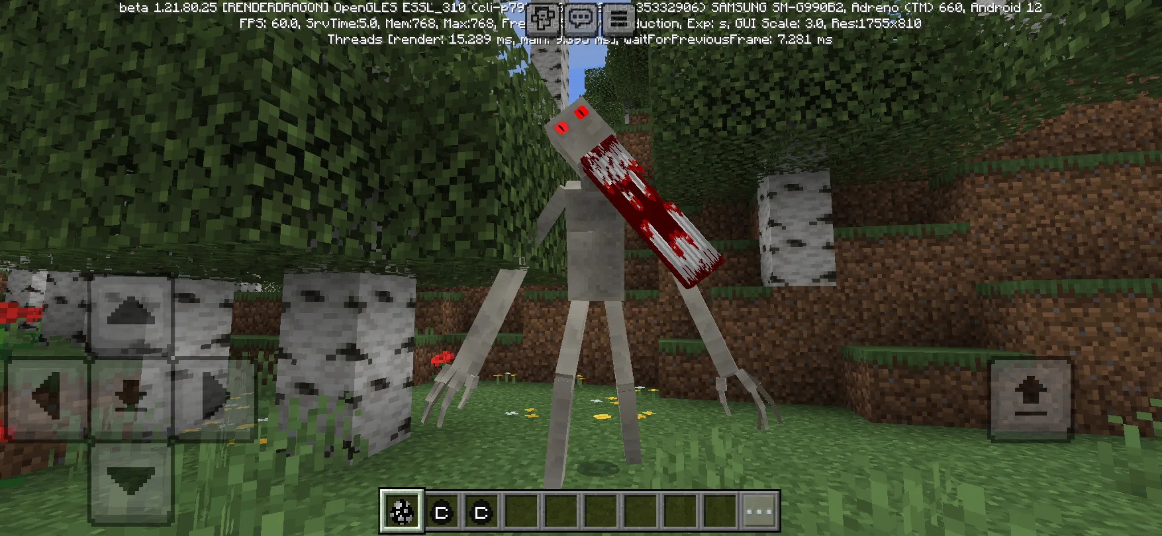 The Man in White Mod for Minecraft PE