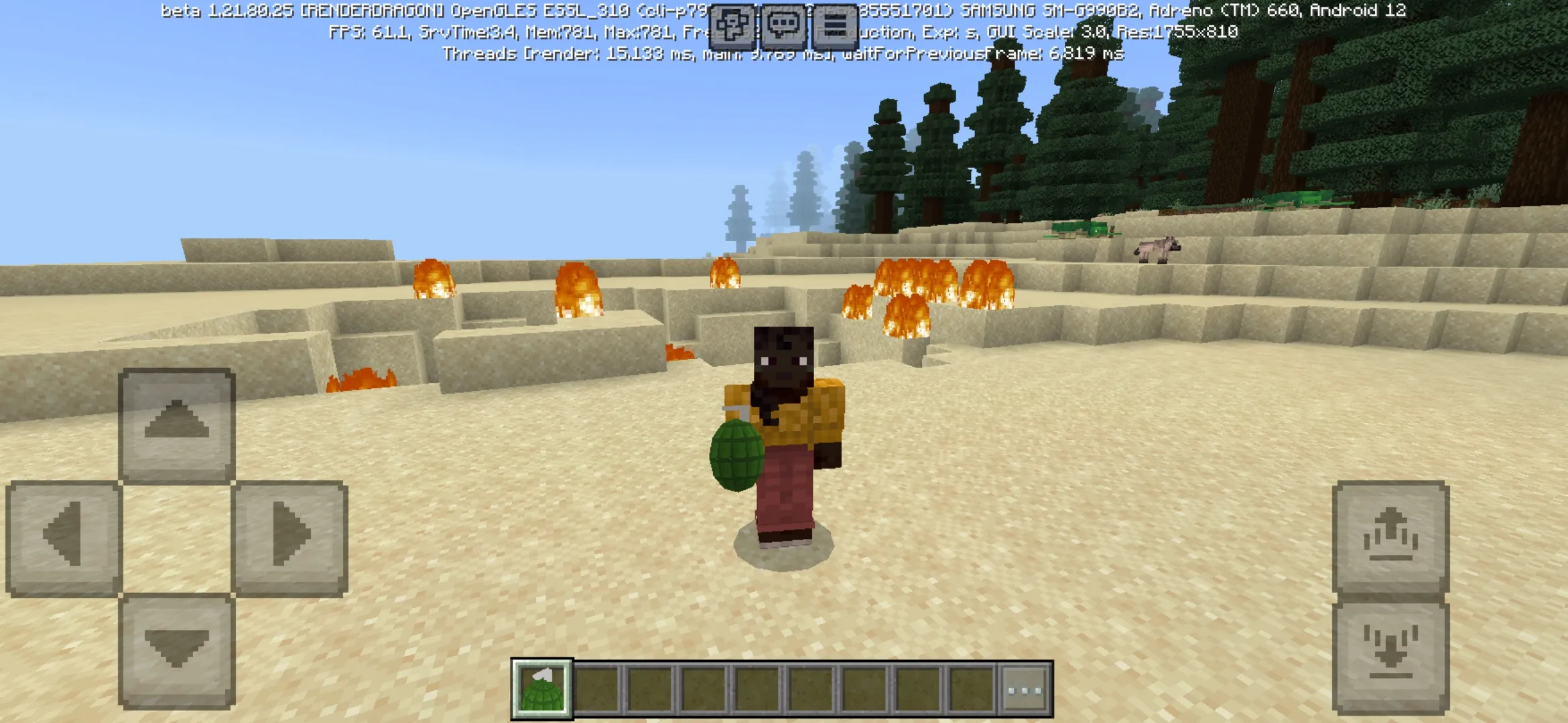Throwable Grenades Mod for Minecraft PE