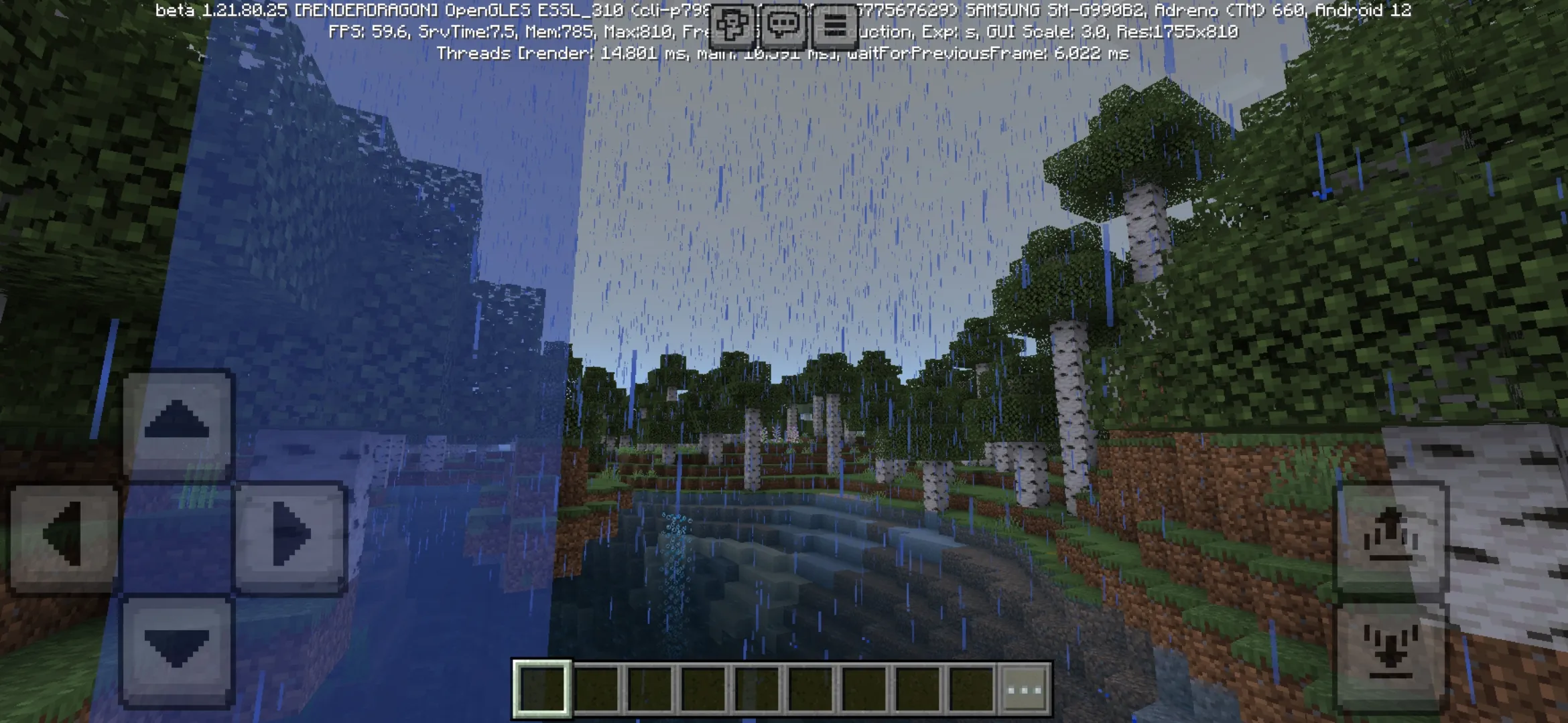 Thunder from No Fog Texture Pack for Minecraft PE