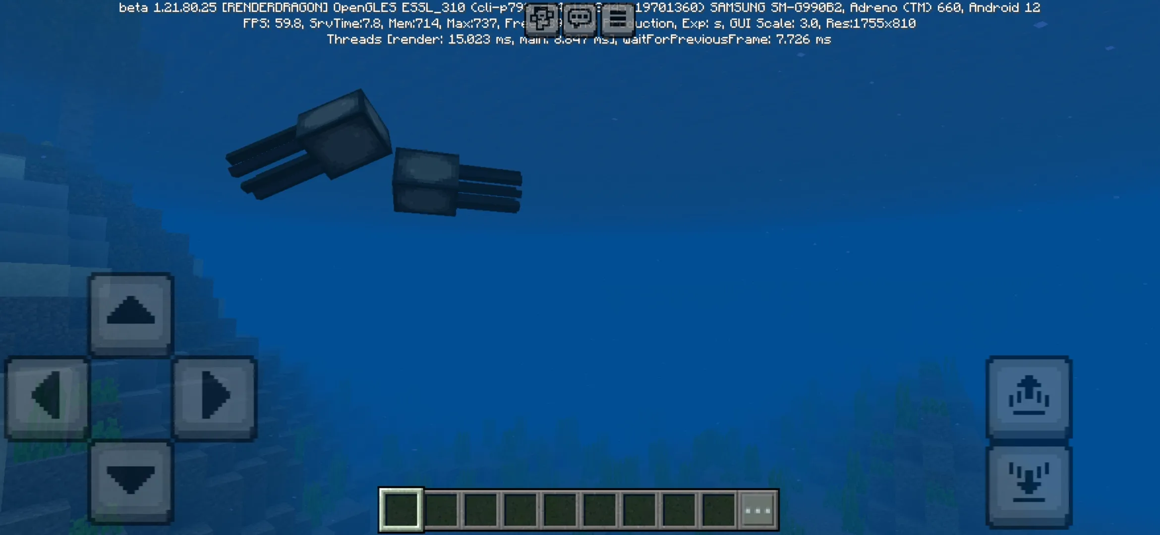 Underwater from WasteLand Mod for Minecraft PE