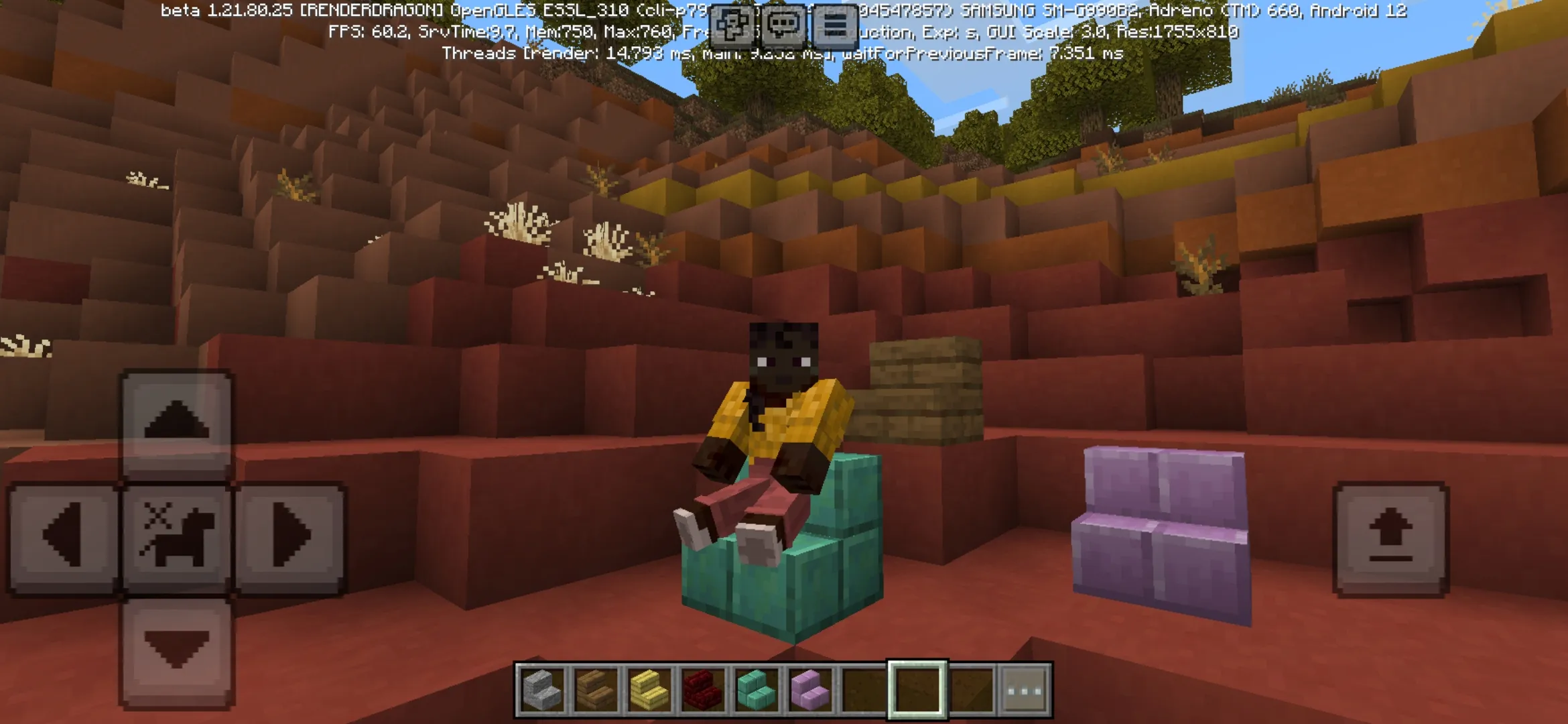 Use from Take a Seat Mod for Minecraft PE