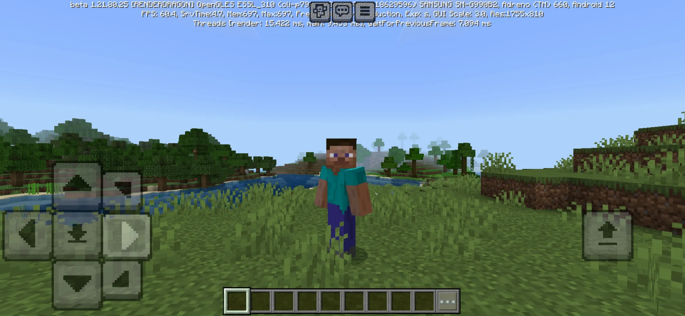 Walk from Detailed Player Animations Mod for Minecraft PE